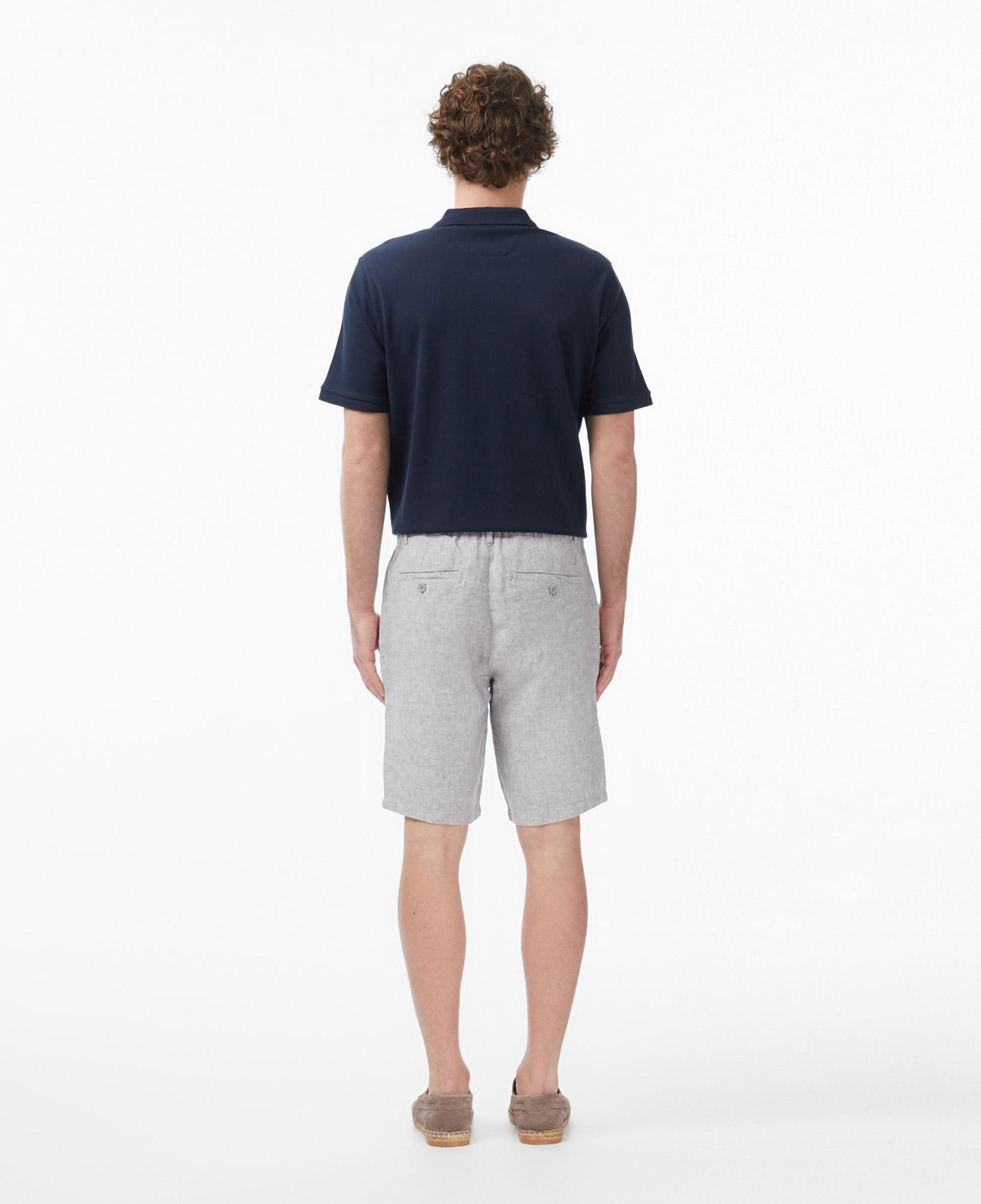 Nautica Erkek Gri Regular Fit Keten Şort