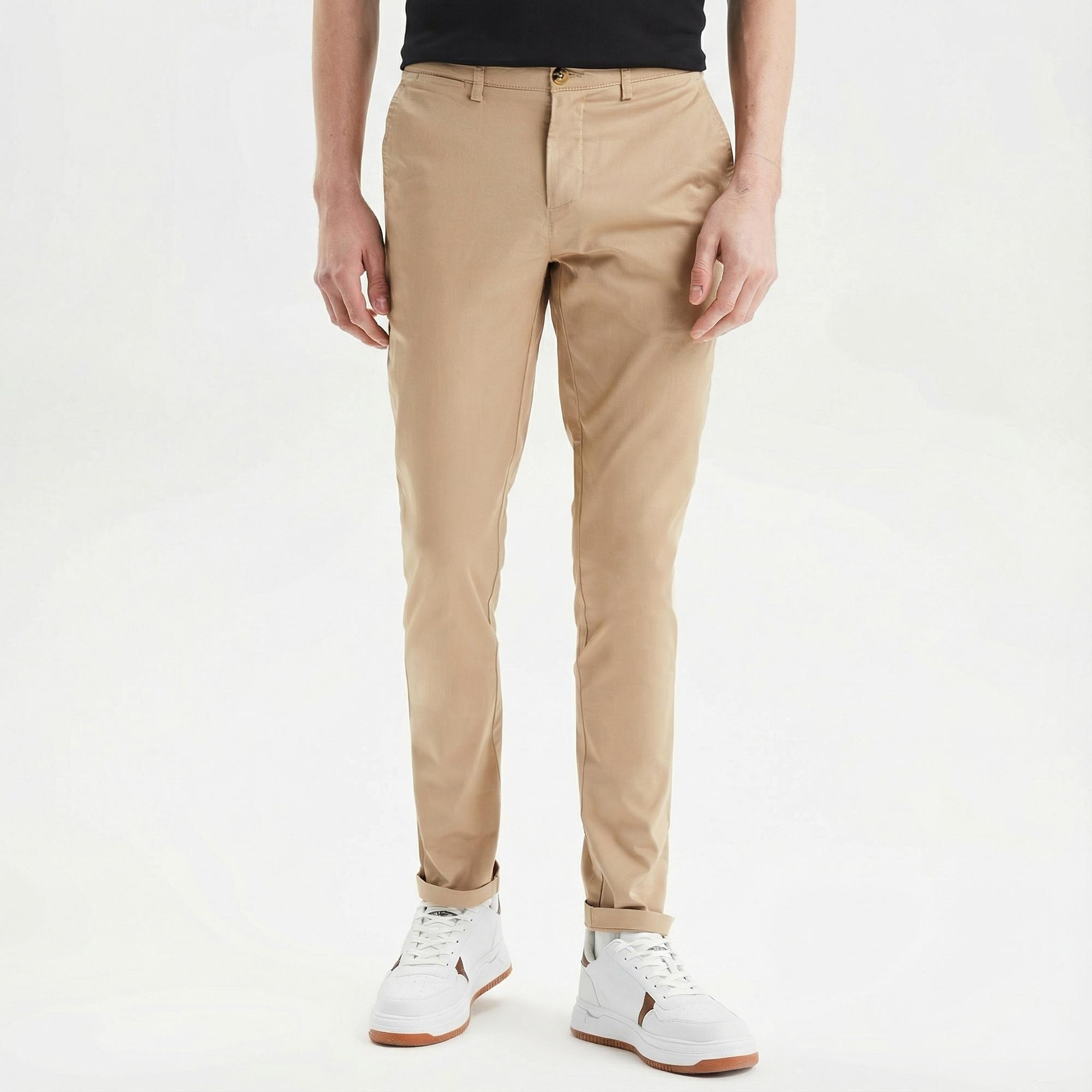 Nautica Erkek Bej Slim Fit Chino Pantolon
