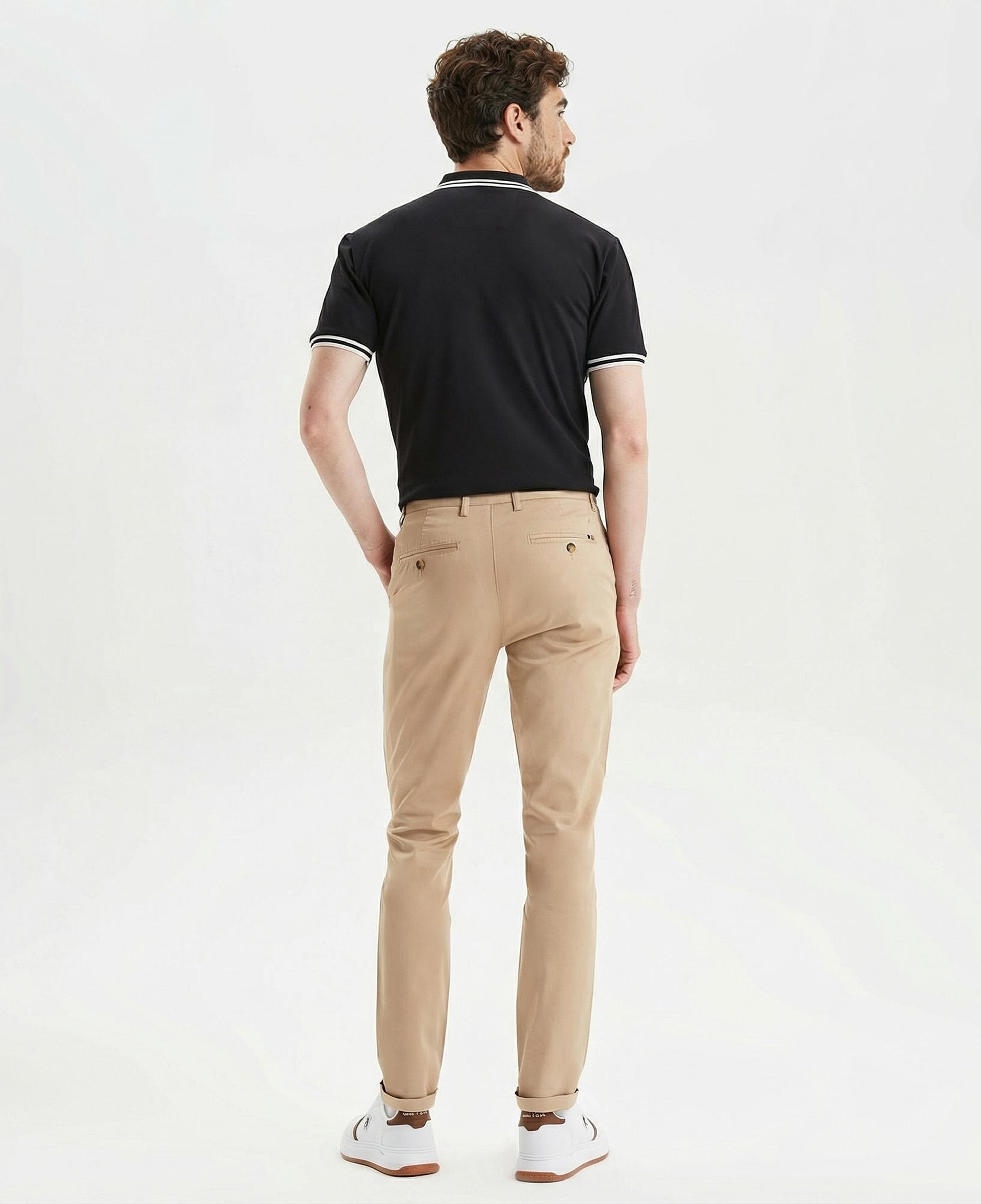 Nautica Erkek Bej Slim Fit Chino Pantolon