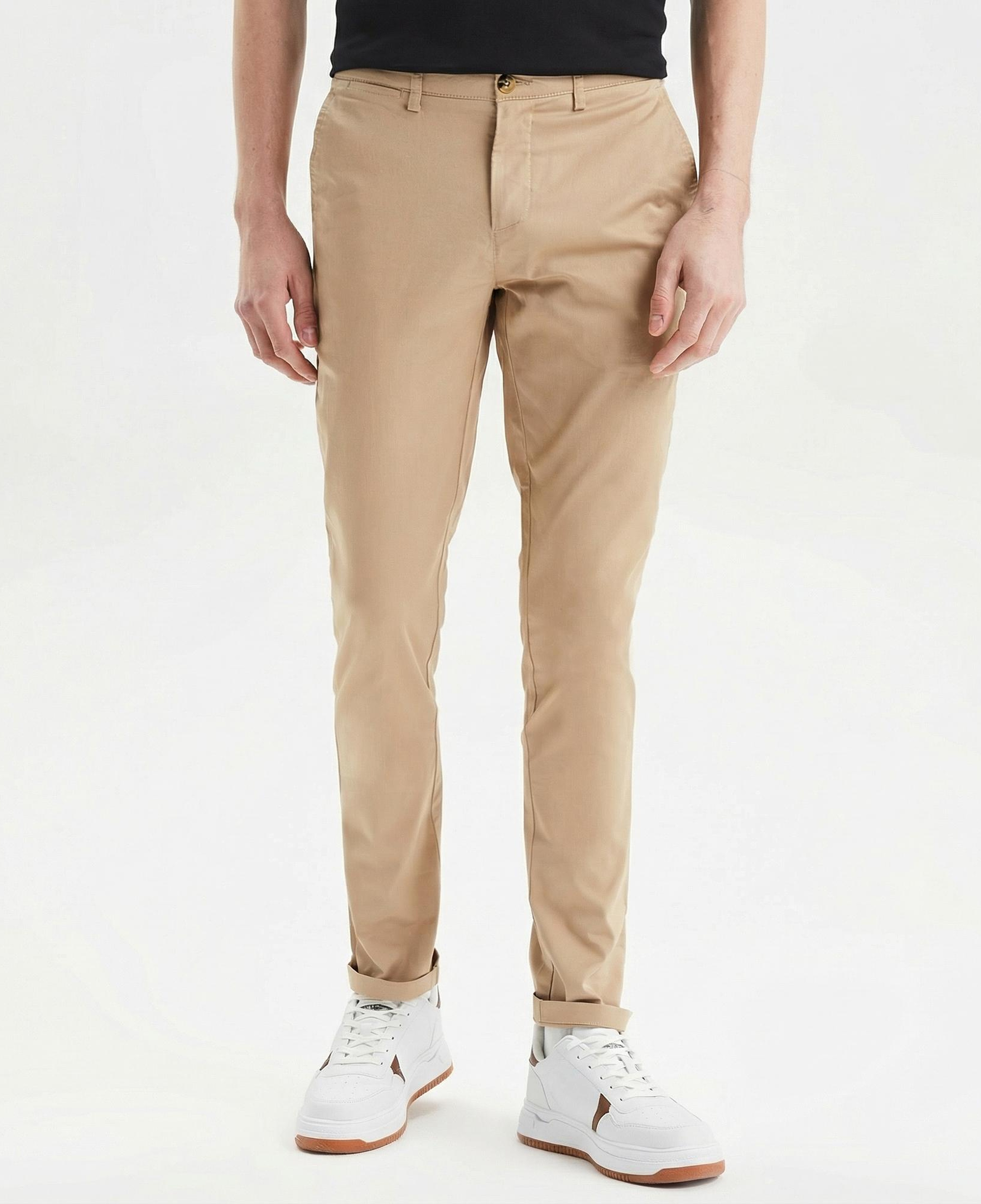 Nautica Erkek Bej Slim Fit Chino Pantolon