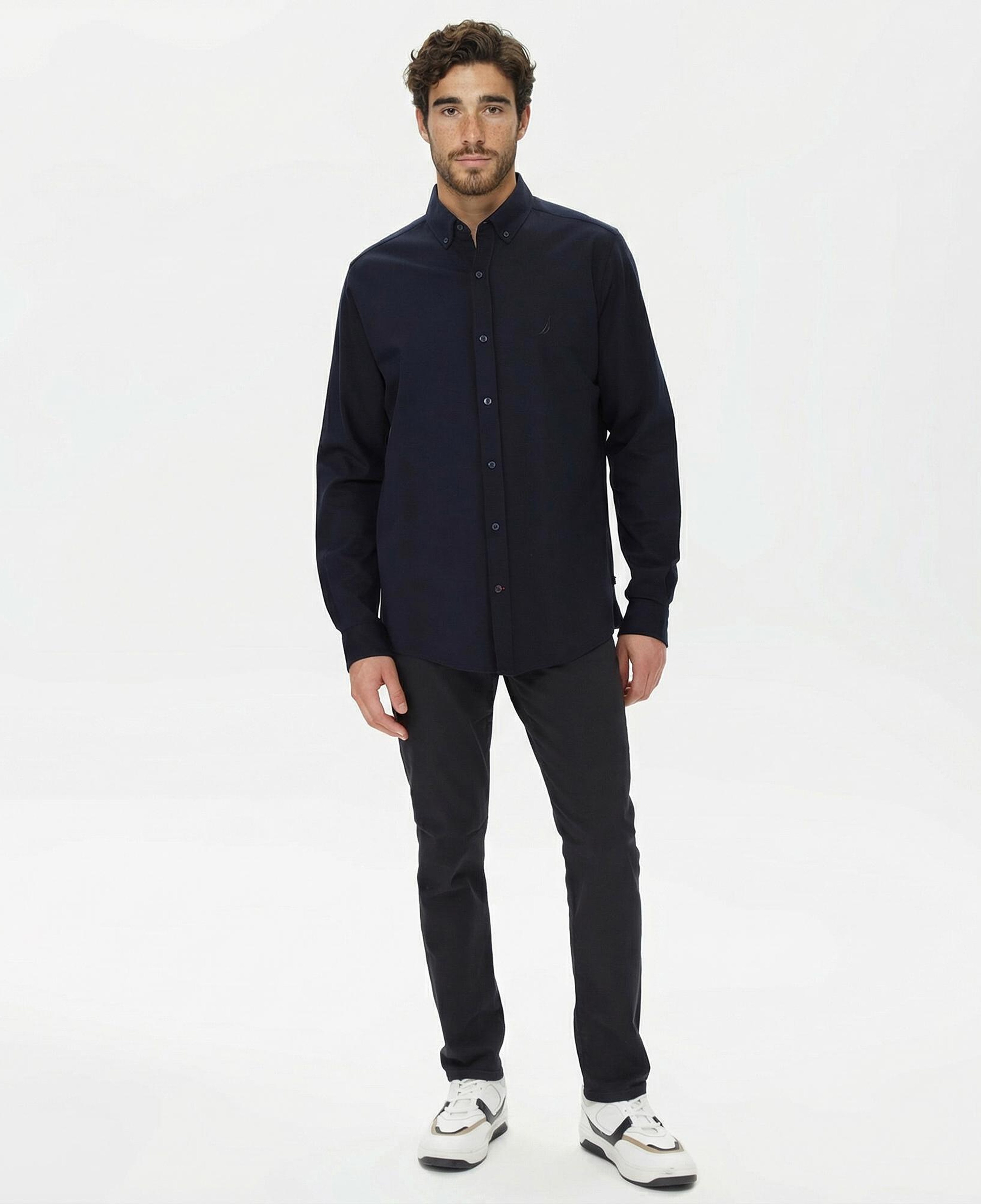 Nautica Erkek Lacivert Slim Fit Gömlek