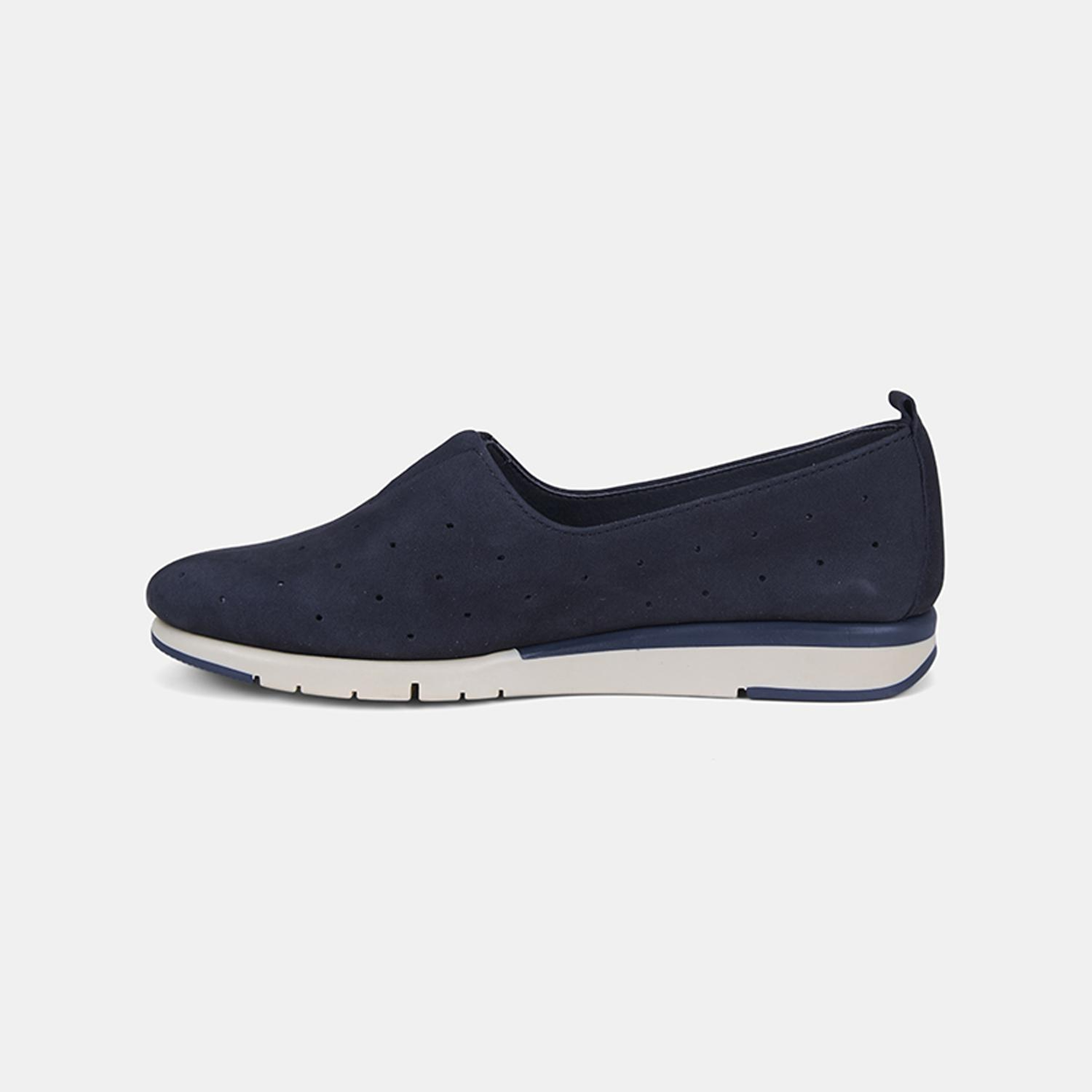 Kadın Lacivert DesaComfort Nubuk Deri Günlük Ayakkabı