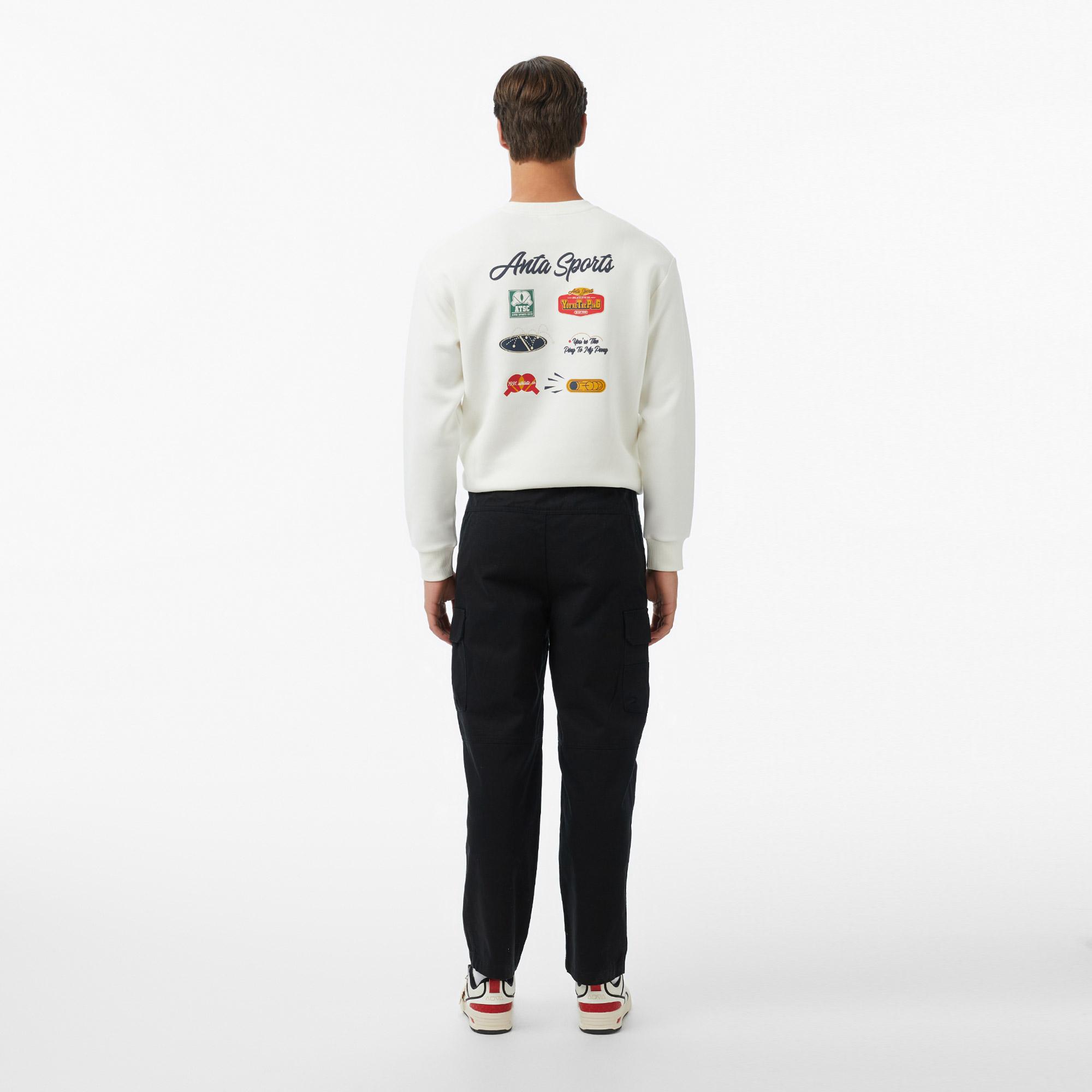 Anta You Are The Ping To My Pong Erkek Gri Sweatshirt