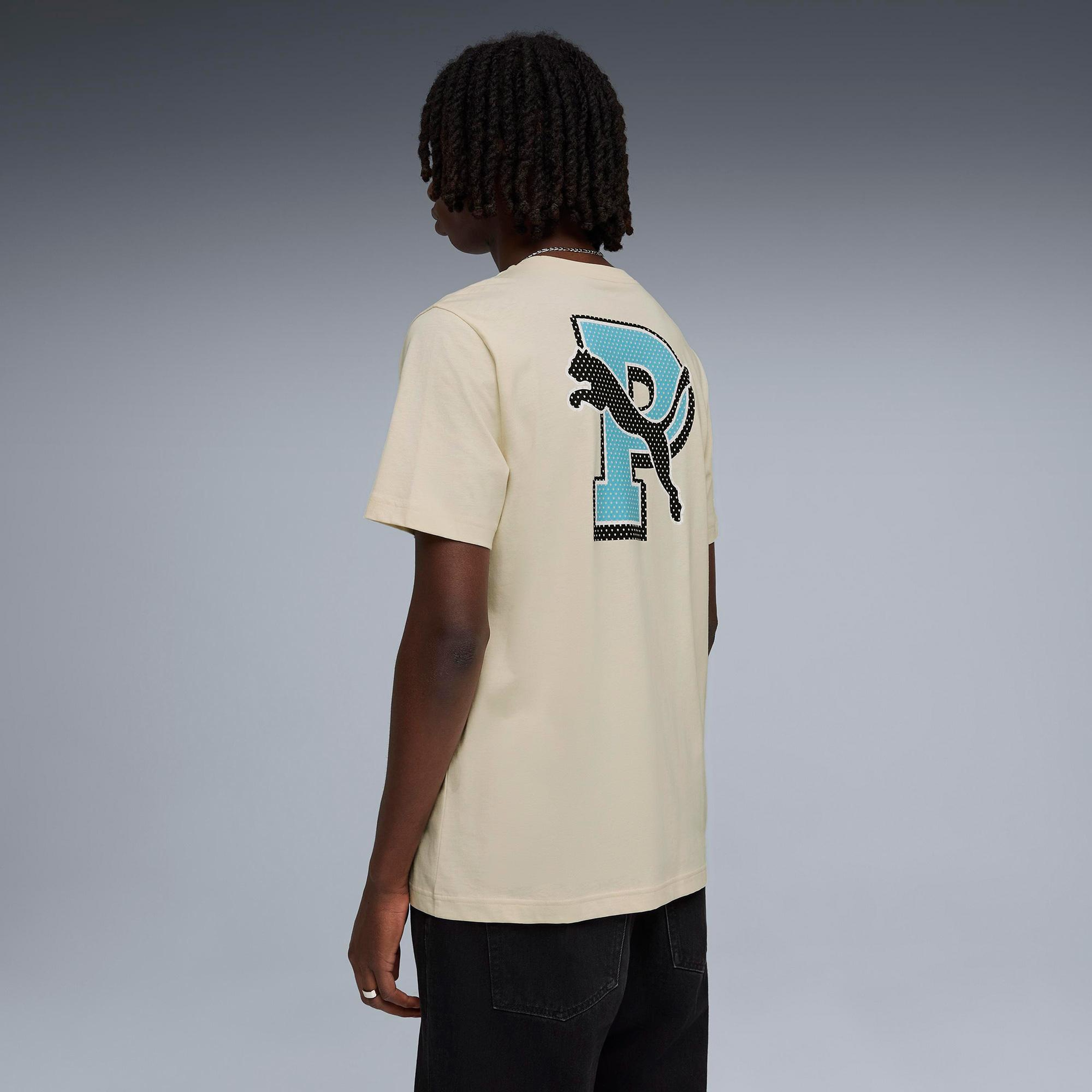 Puma Graphic Erkek Krem T-Shirt