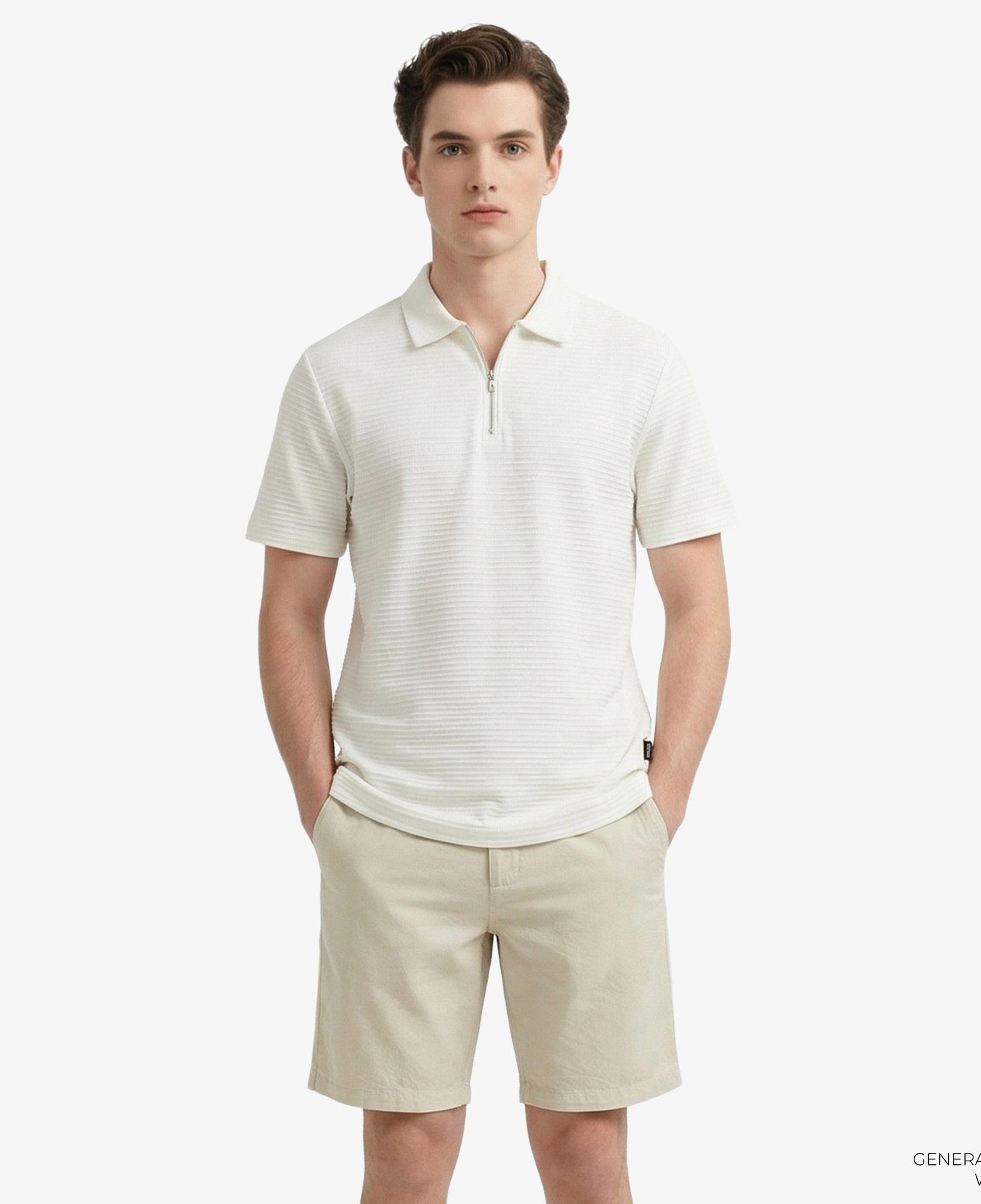 Nautica Erkek Bej Slim Fit Şort