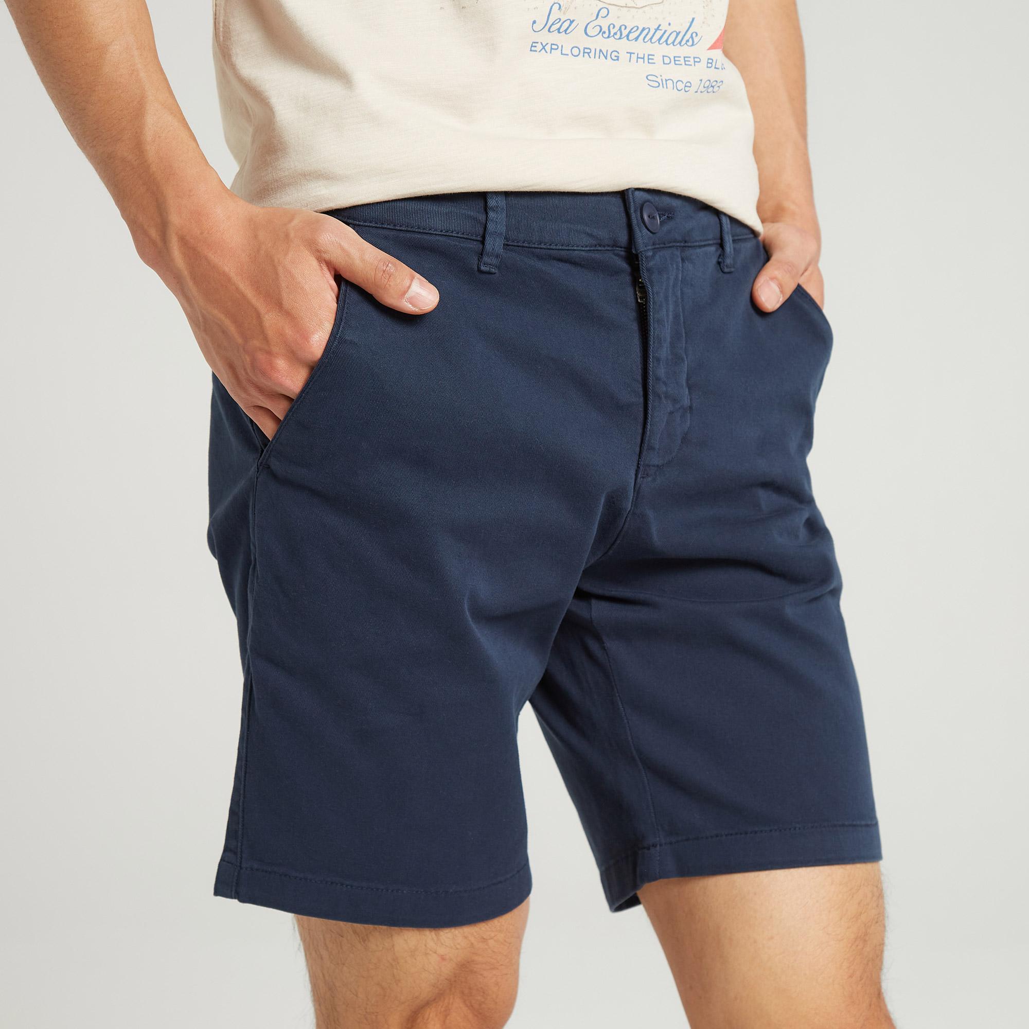 Nautica Erkek Lacivert Slim Fit Bermuda Şort