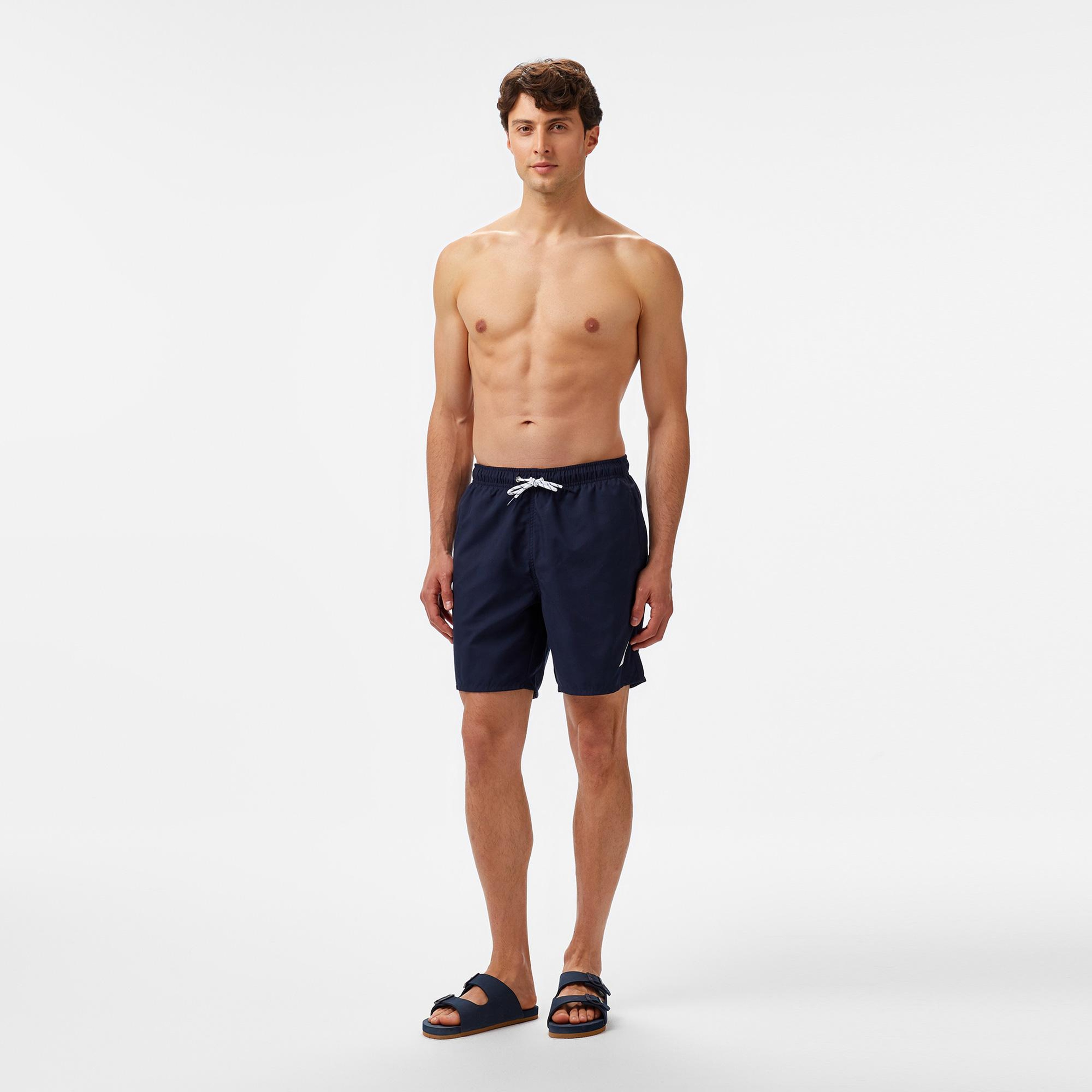 Nautica Erkek Lacivert Regular Fit Deniz Şortu