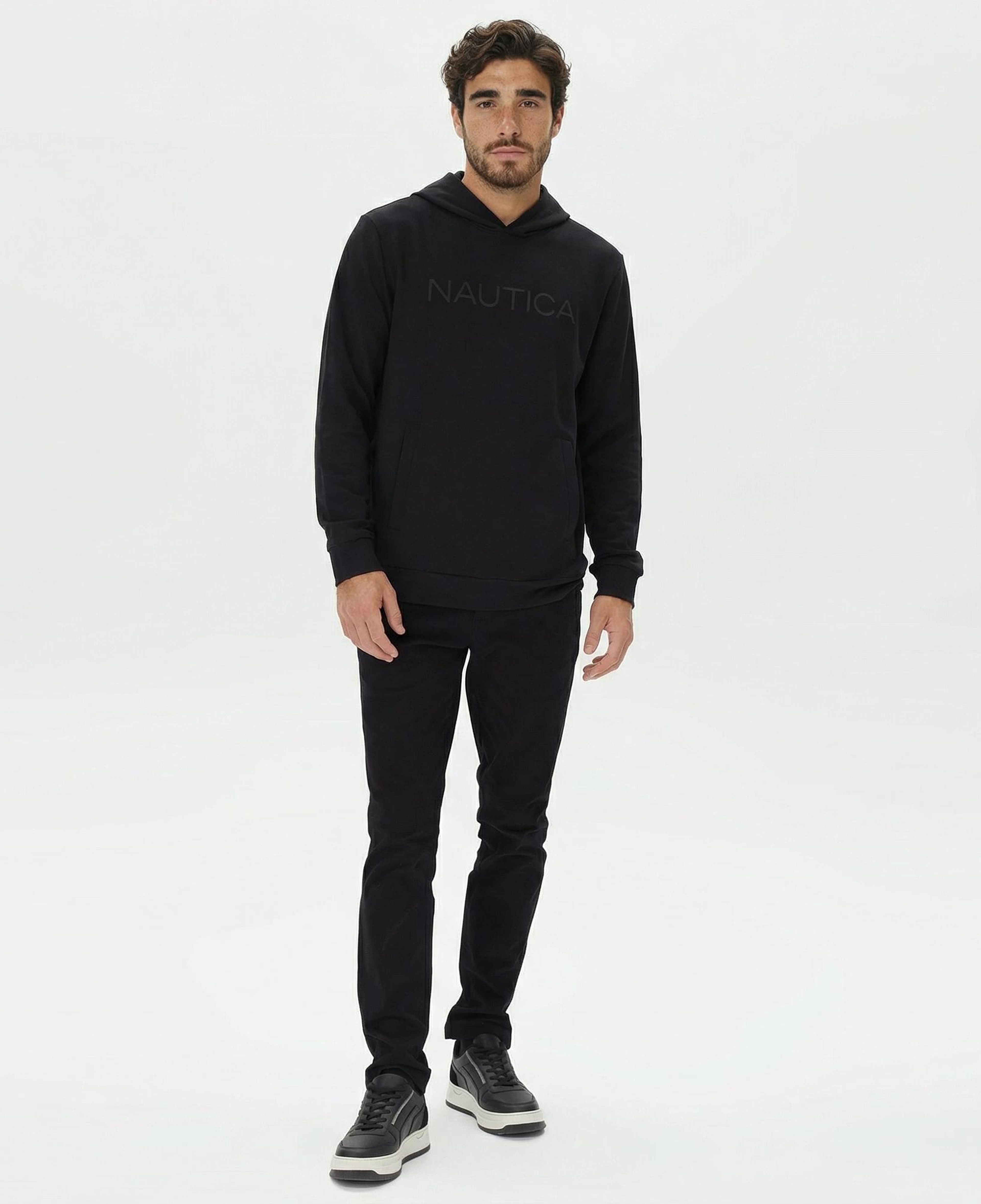 Nautica Erkek Siyah Standart Fit Sweatshirt