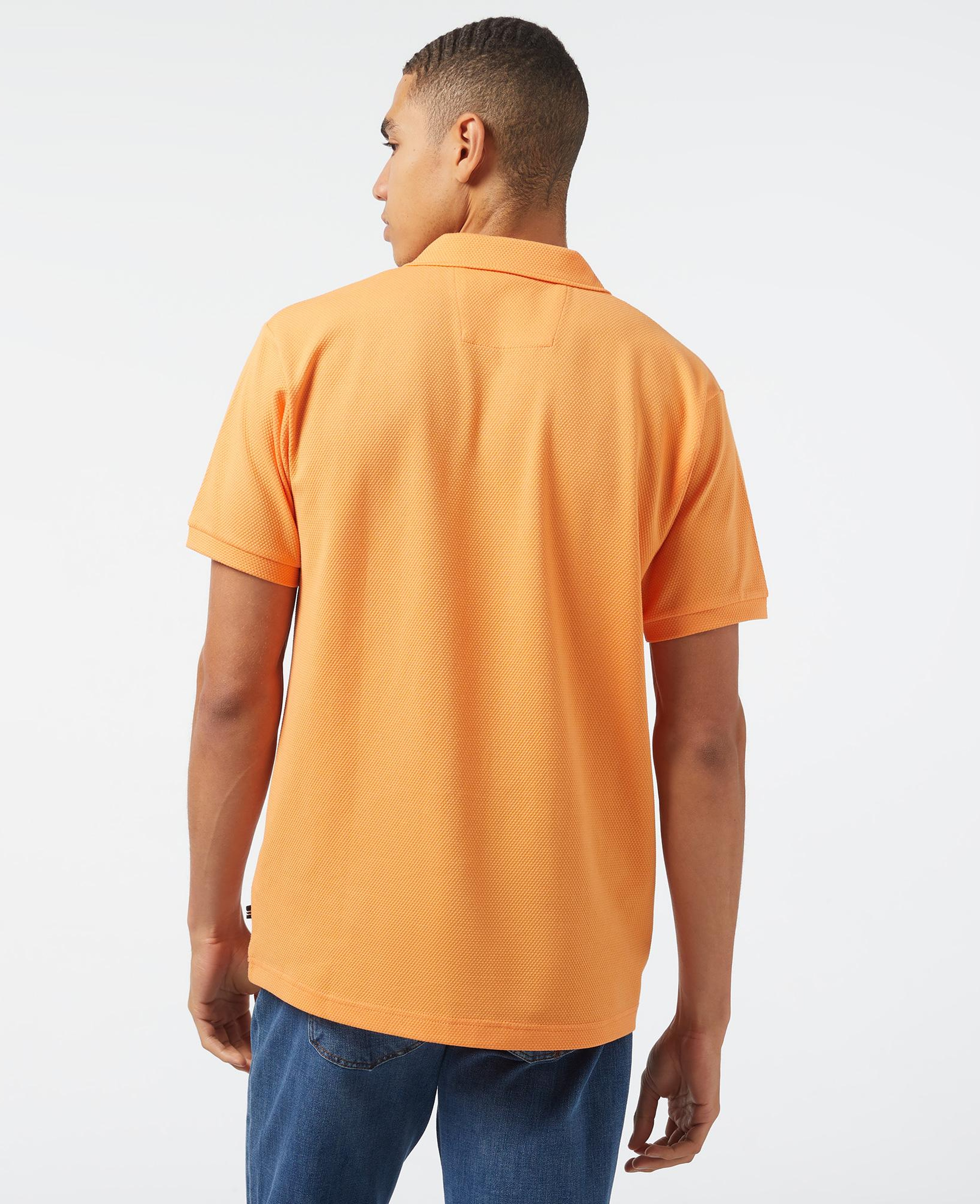 Nautica Erkek Turuncu Classic Fit Kısa Kollu Polo Yaka T-Shirt