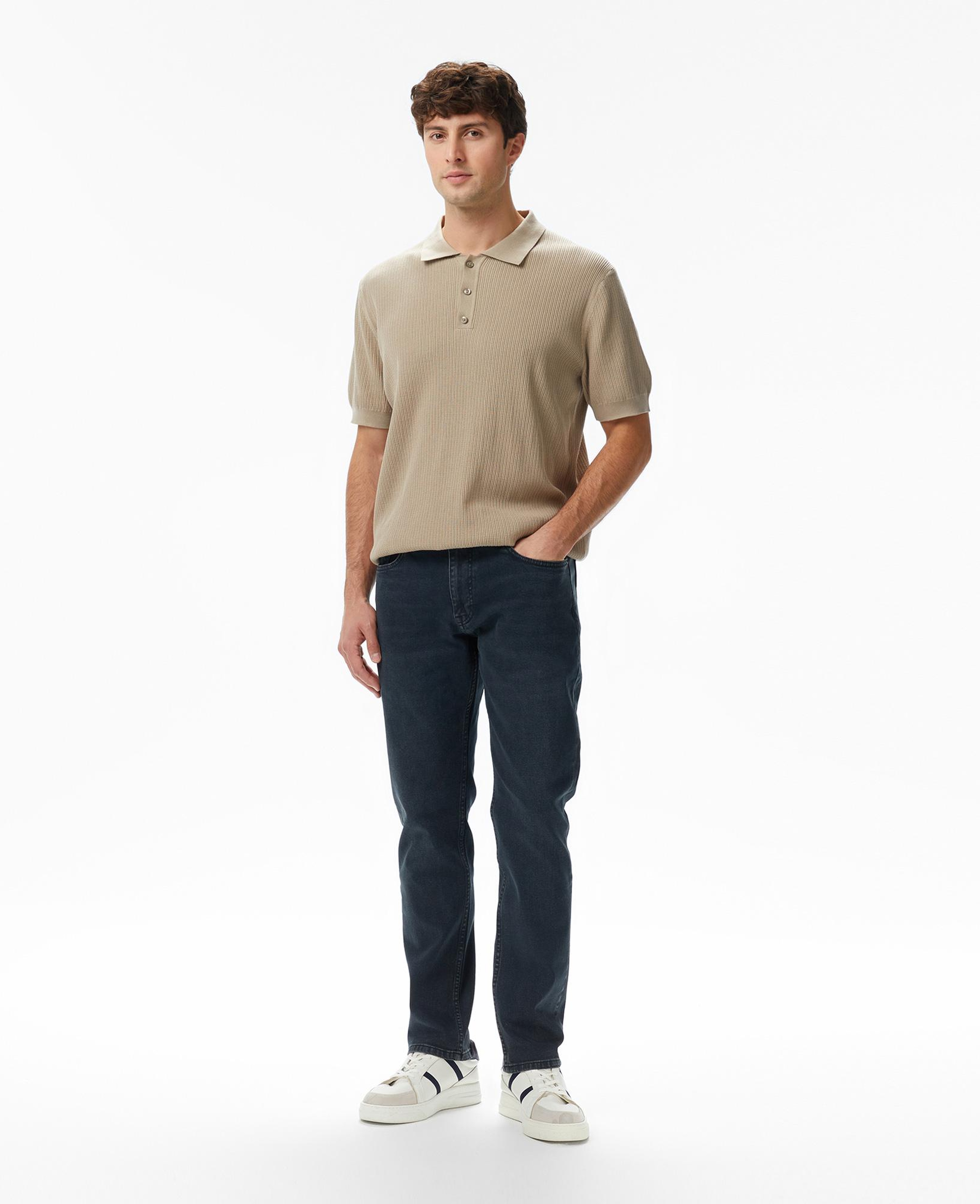 Nautica Erkek Bej Regular Fit Kısa Kollu Triko