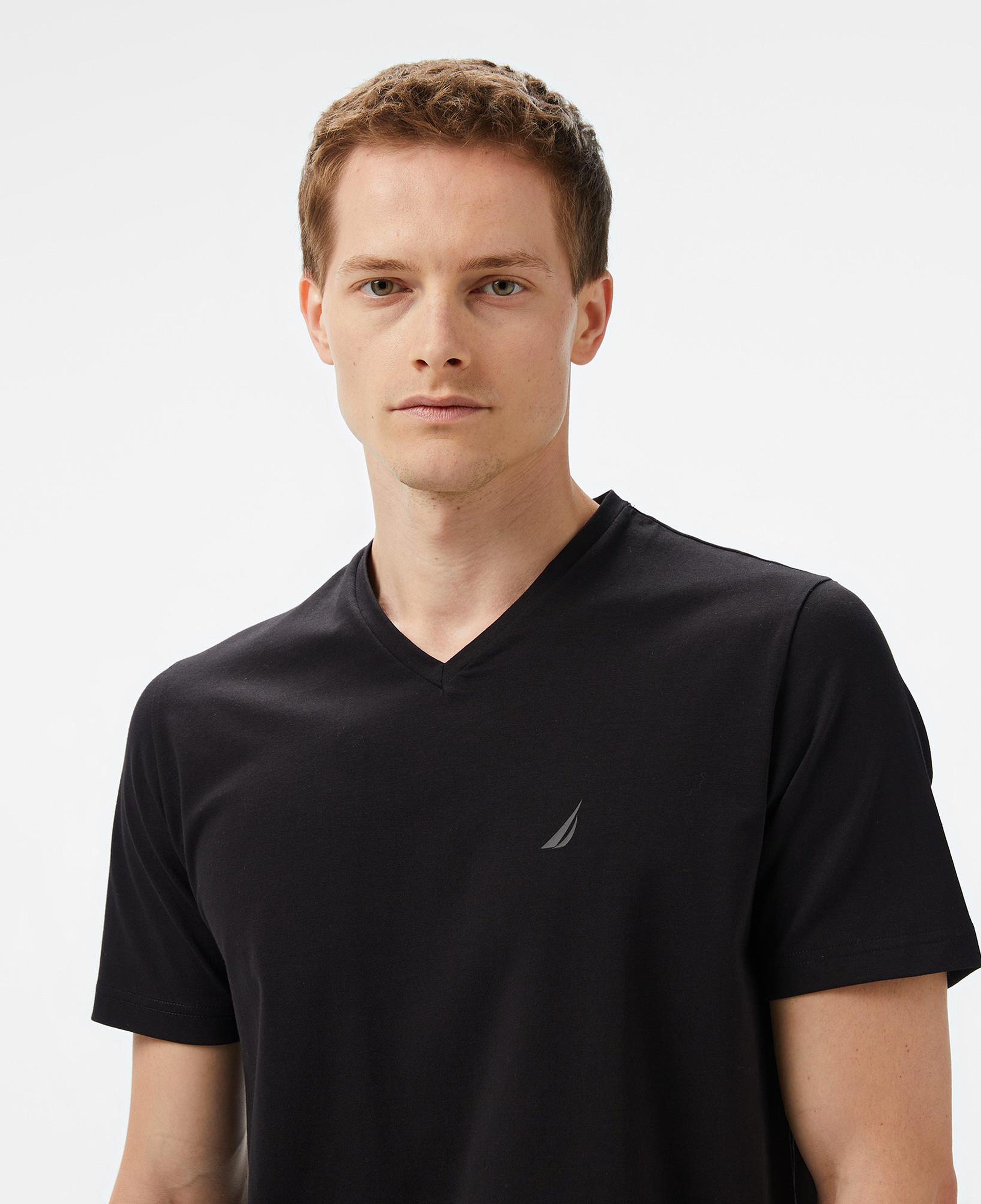Nautica Erkek Siyah Regular Fit T-Shirt