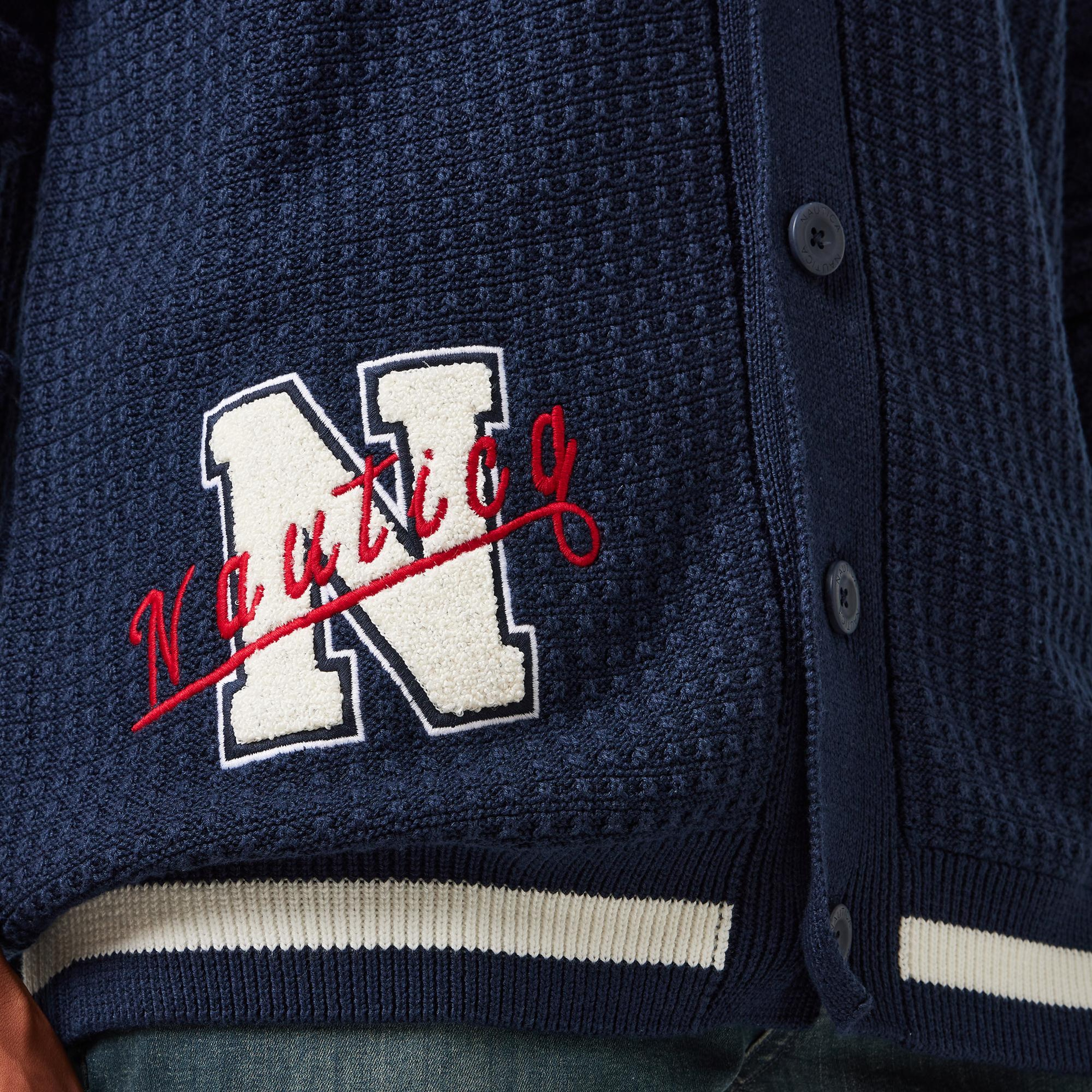 Nautica Erkek Lacivert Regular Fit Triko Hırka