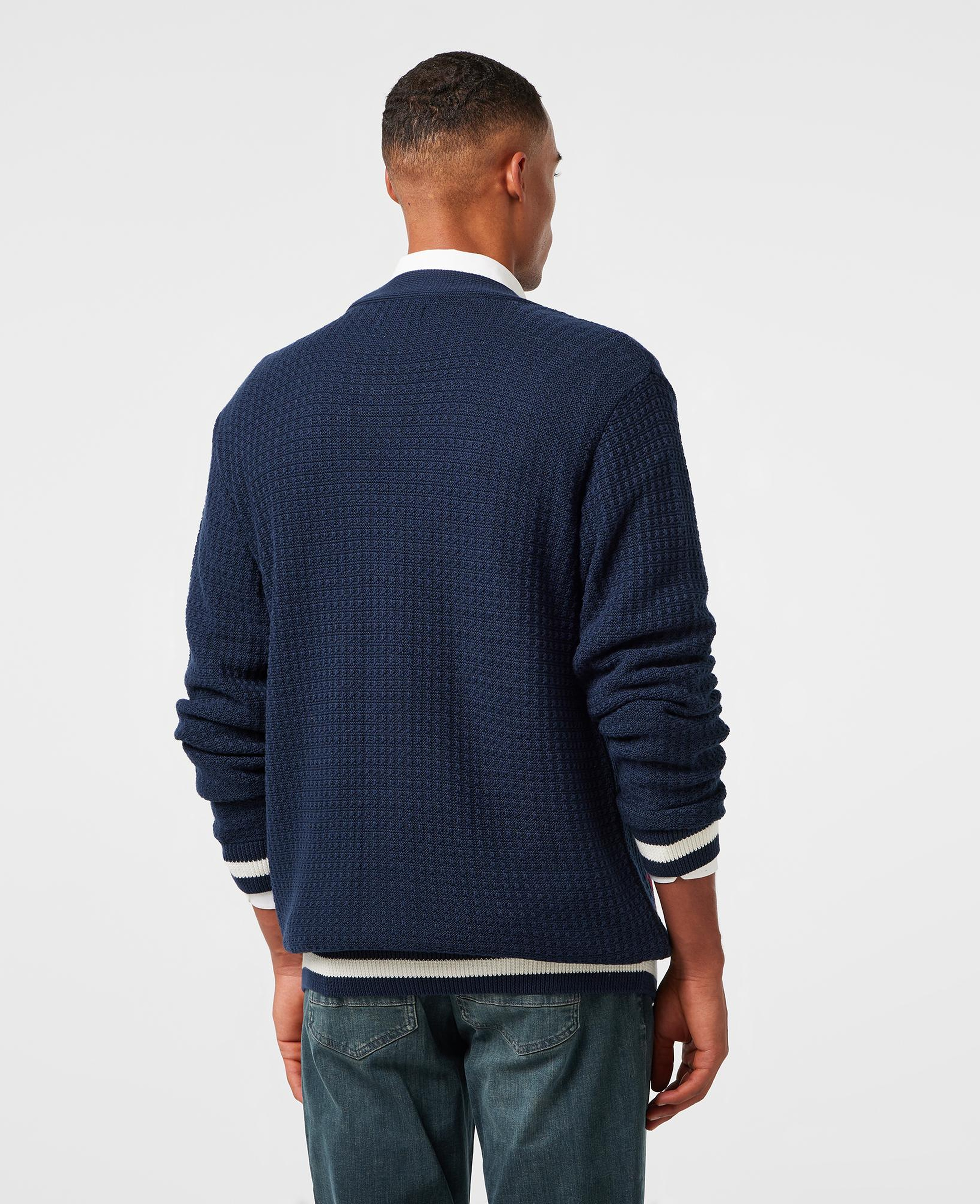 Nautica Erkek Lacivert Regular Fit Triko Hırka