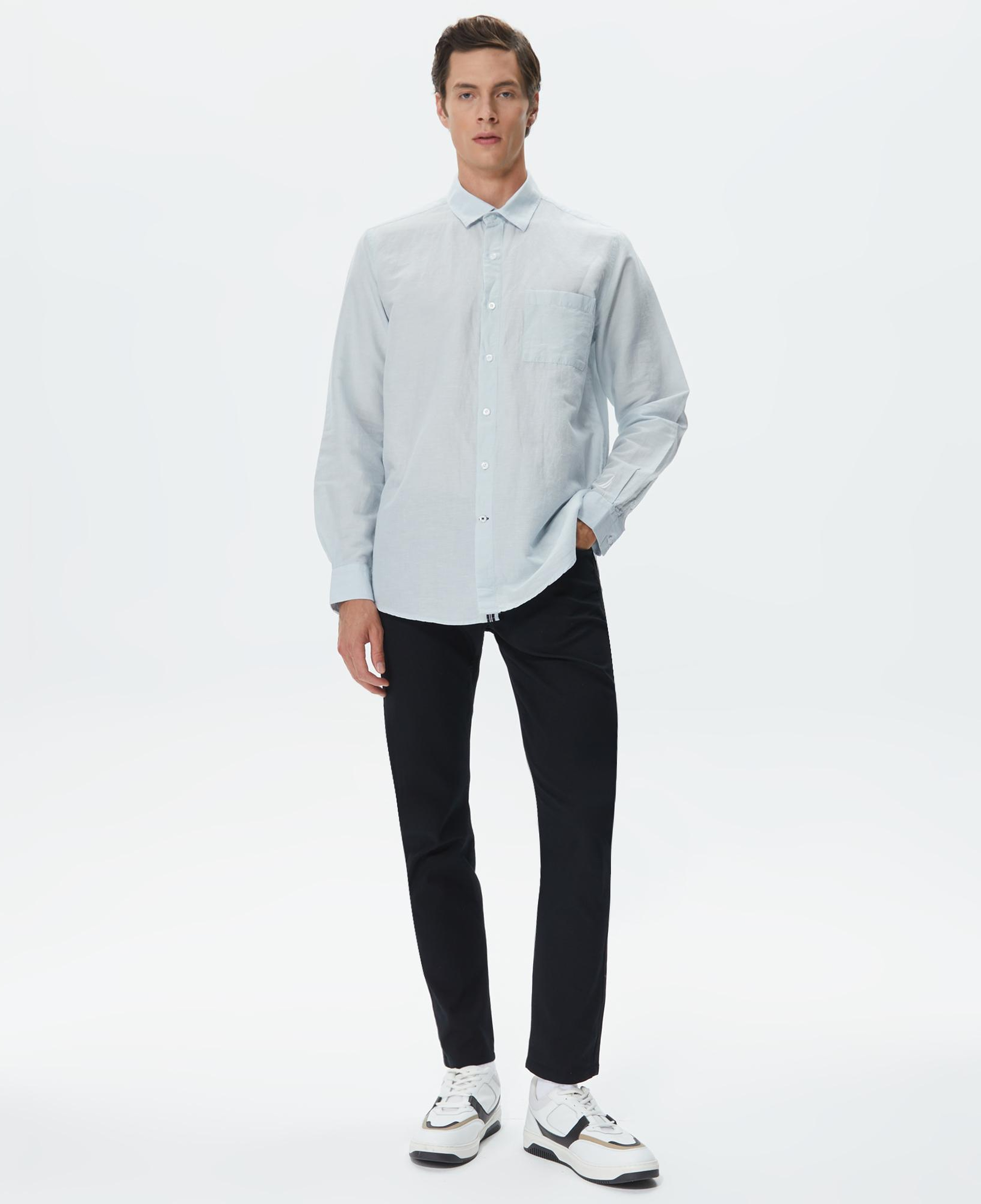 Nautica Erkek Mavi Classic Fit Gömlek
