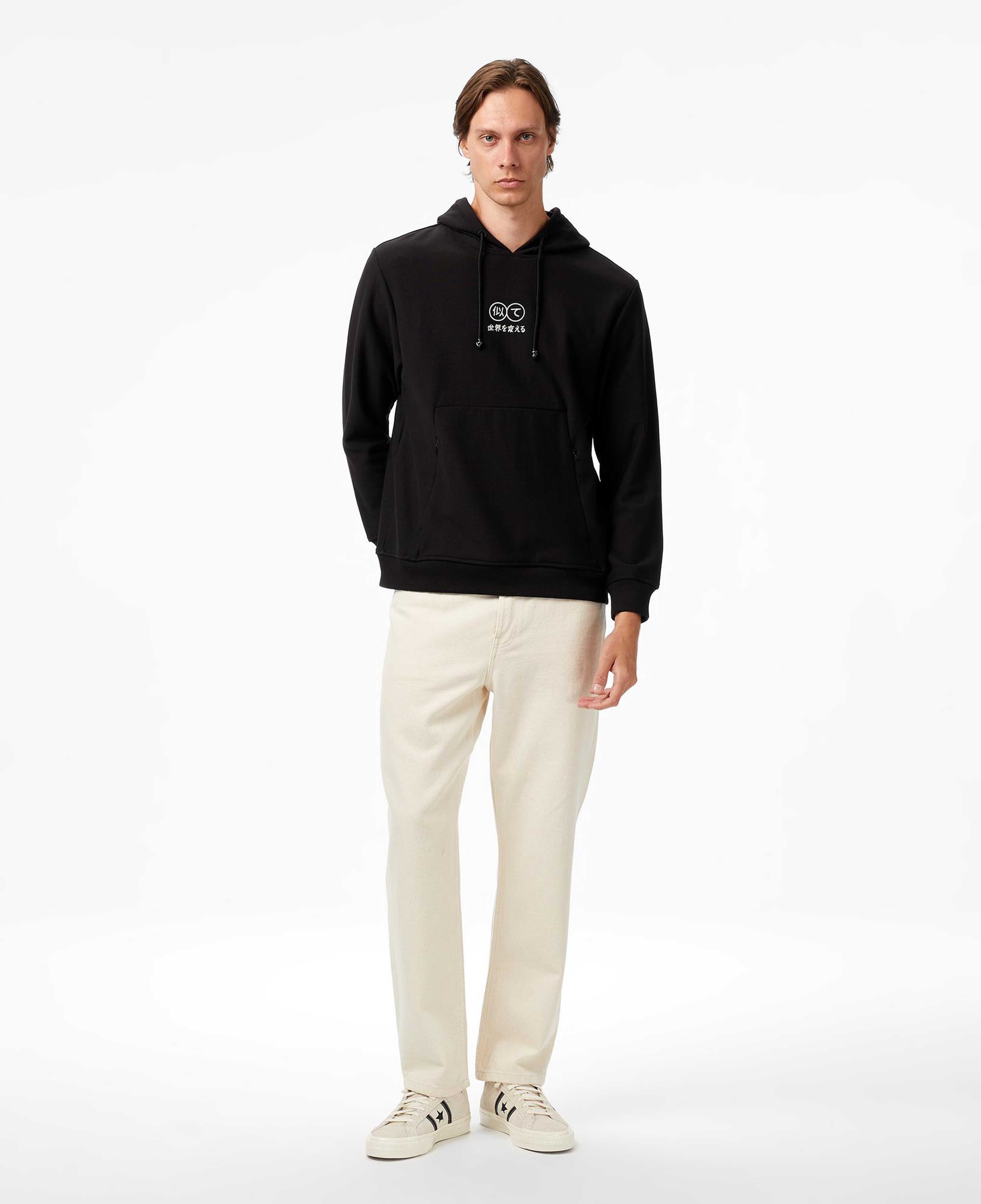 UNITED4 Erkek Siyah Sweatshirt