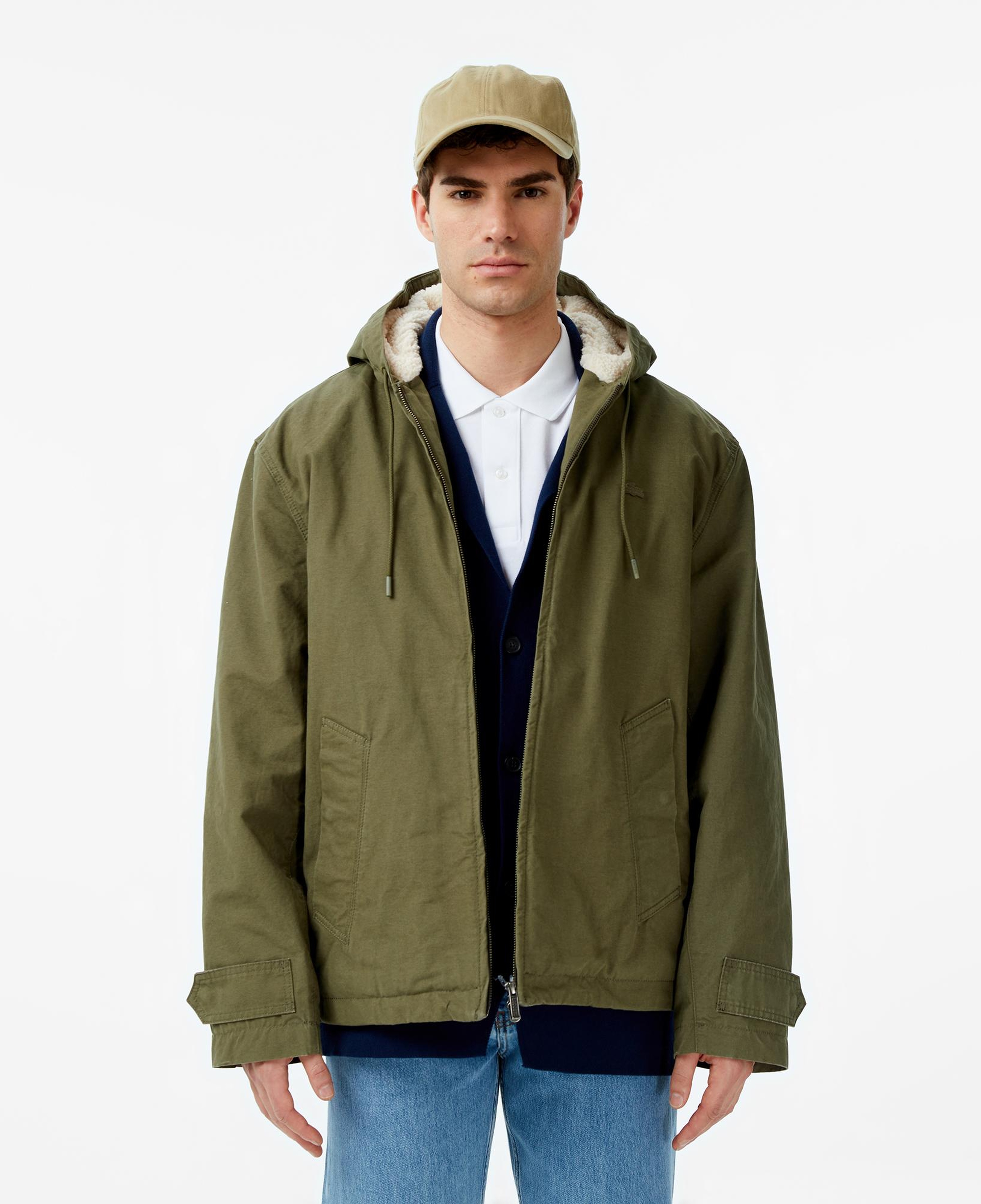 Lacoste Erkek Kapüşonlu Haki Mont
