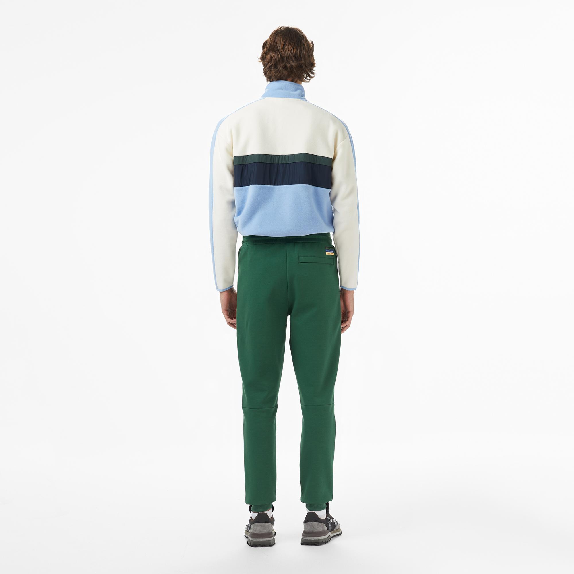 Lacoste Erkek Slim Fit Renk Bloklu Yeşil Eşofman Altı
