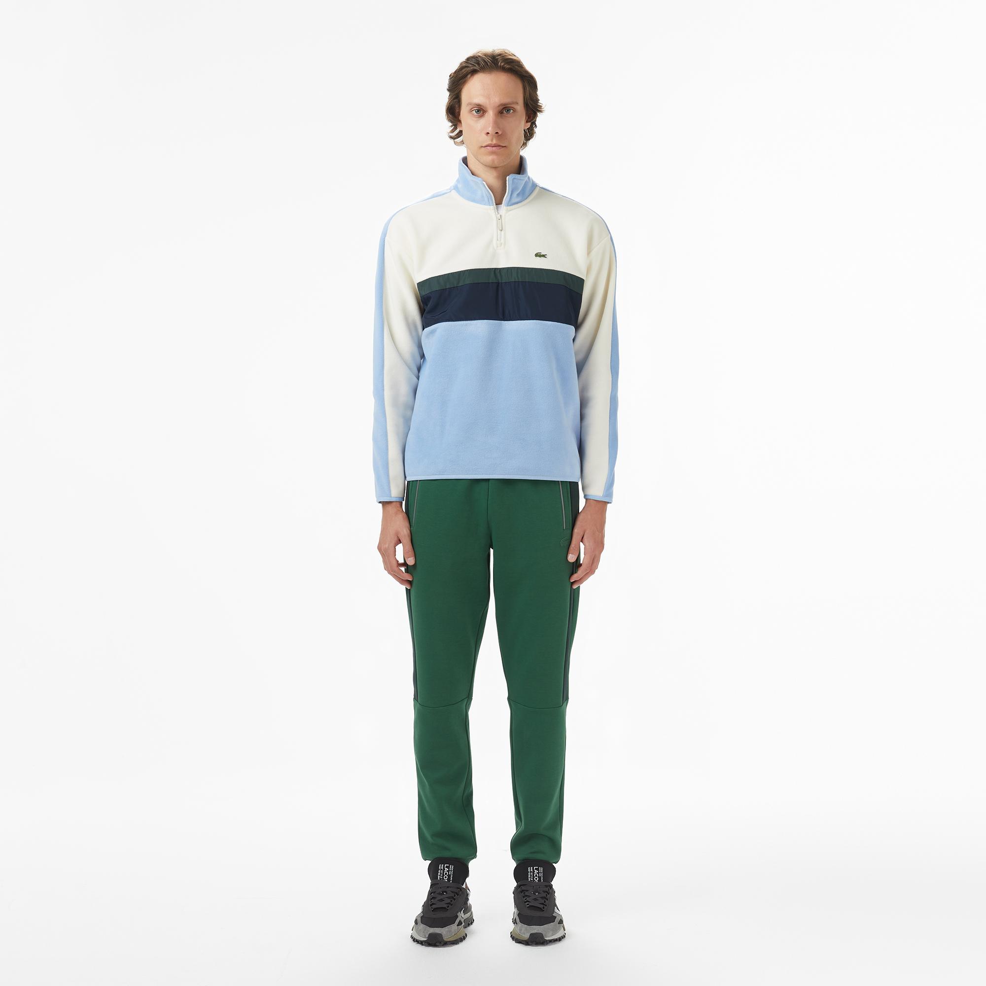 Lacoste Erkek Slim Fit Renk Bloklu Yeşil Eşofman Altı