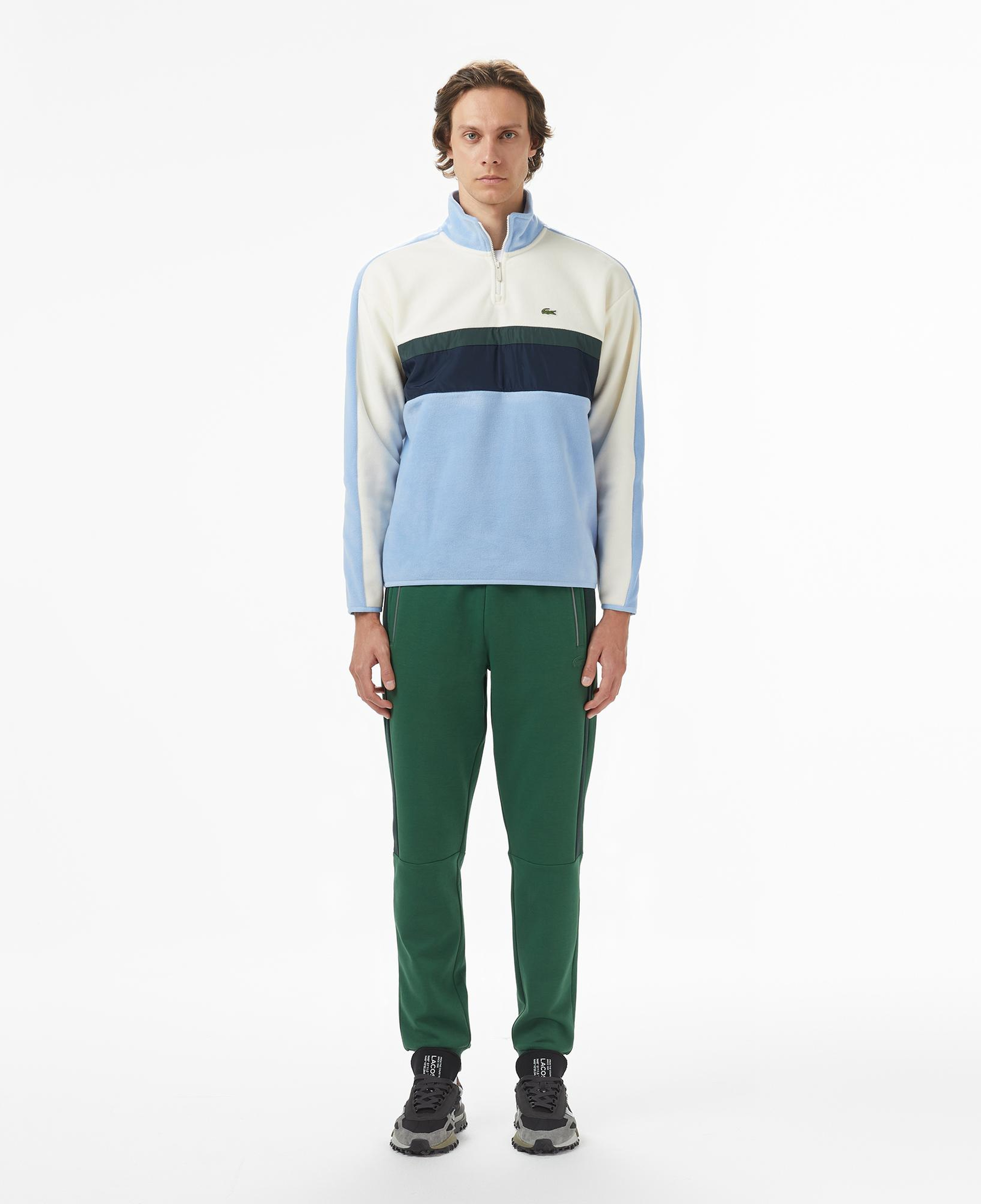 Lacoste Erkek Slim Fit Renk Bloklu Yeşil Eşofman Altı