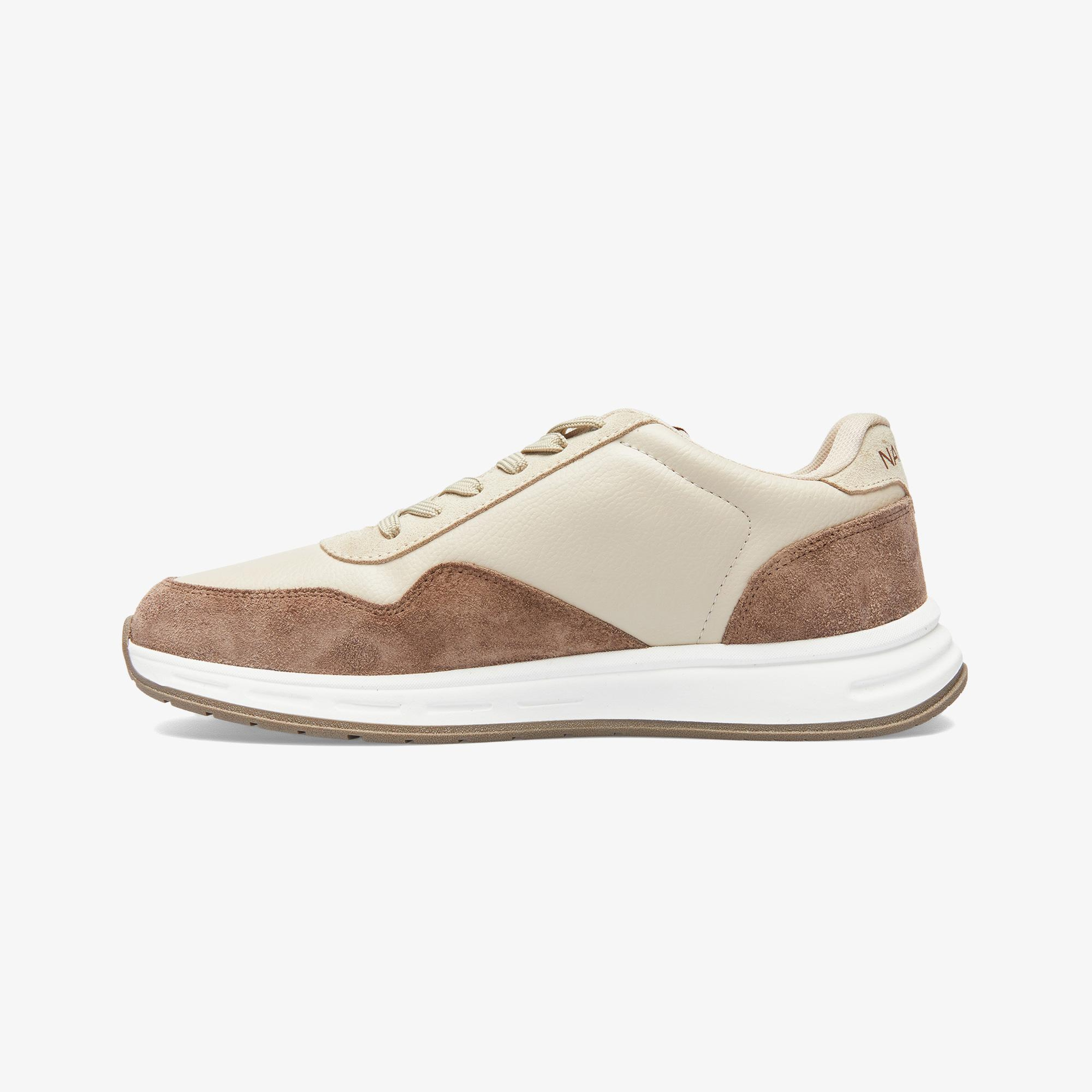 Nautica Erkek Bej Renk Bloklu Sneaker