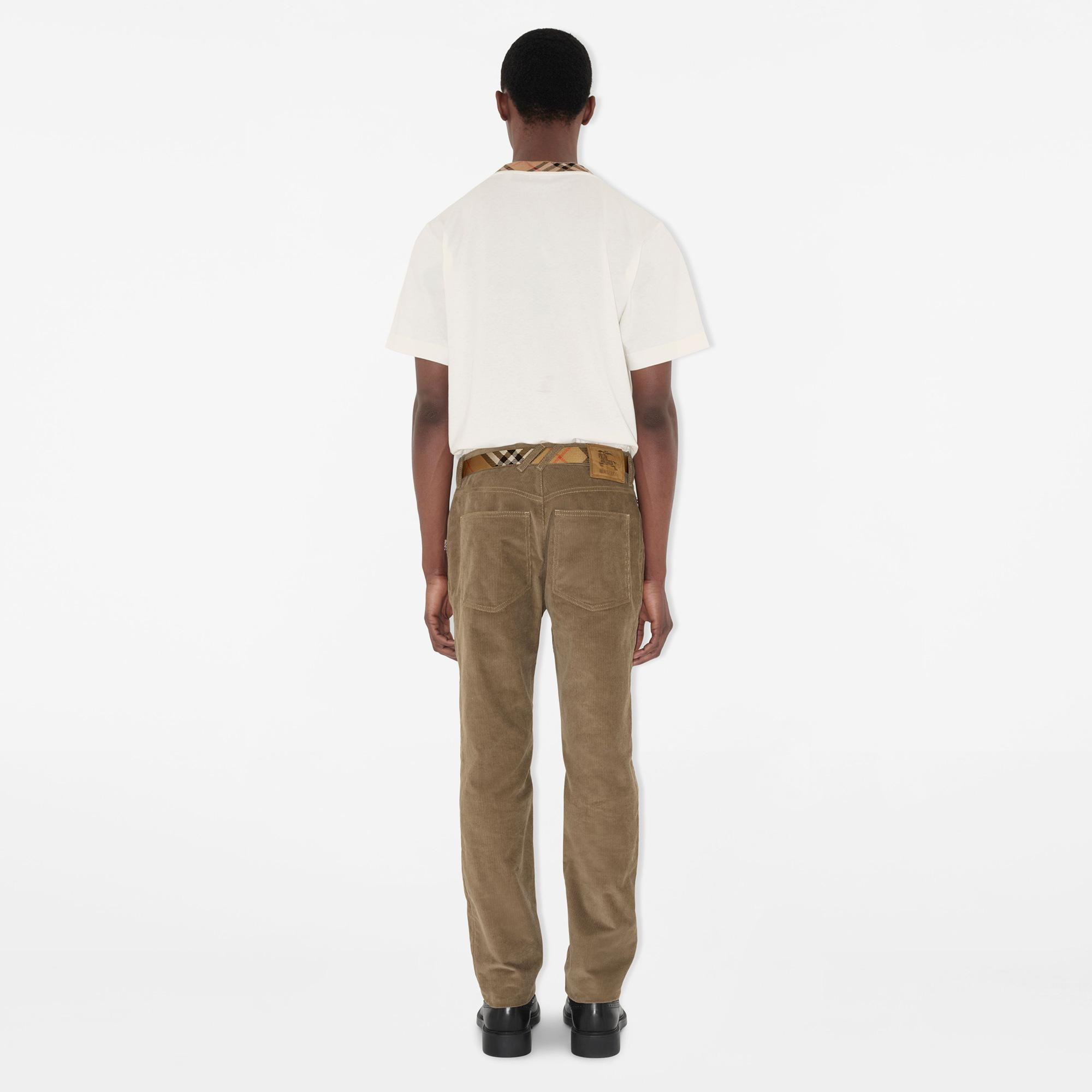Burberry Corduroy Erkek Bej Pantolon
