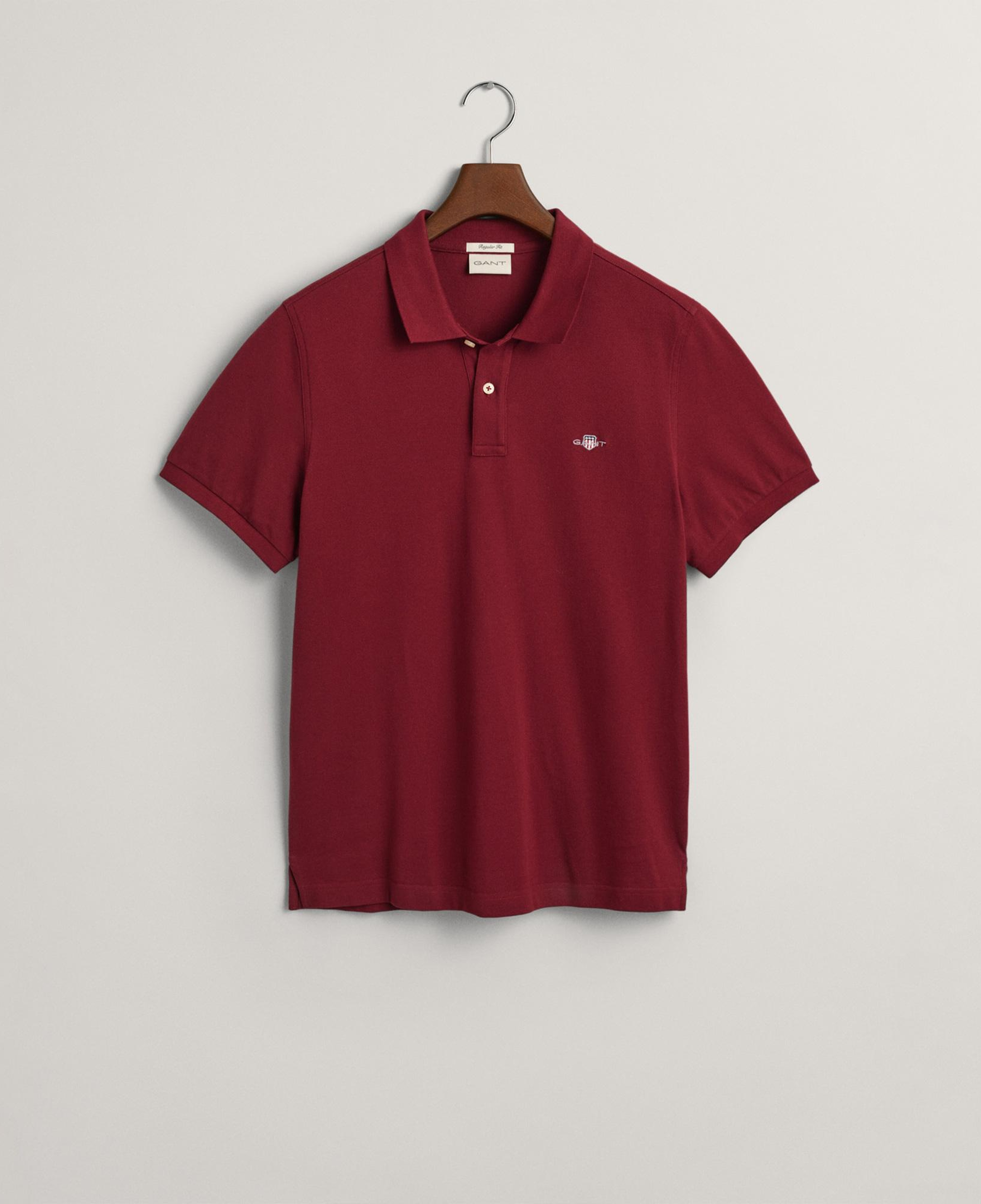 GANT Erkek Bordo Regular Fit Polo