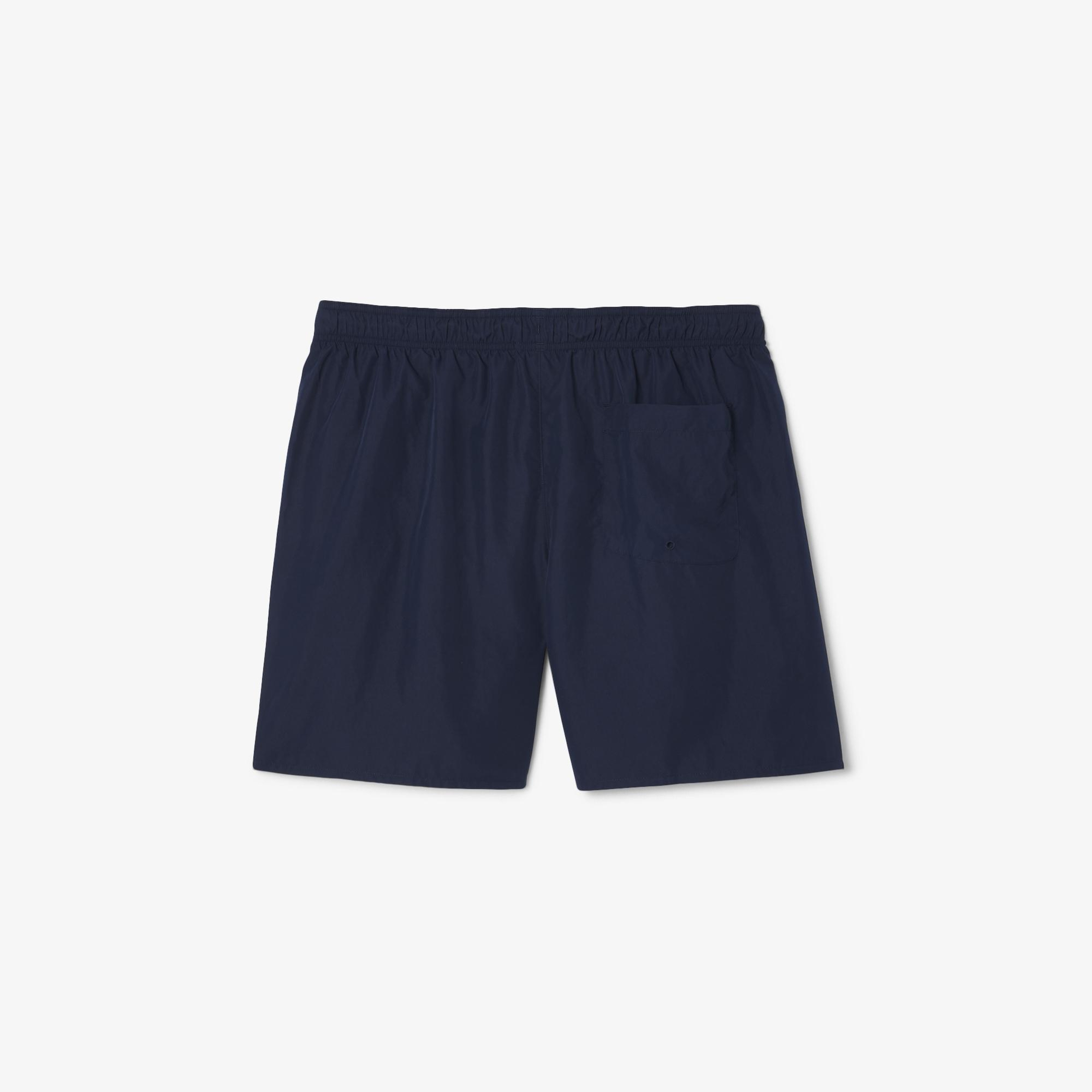 Lacoste Mid Length Monocrome Erkek Lacivert Deniz Şortu