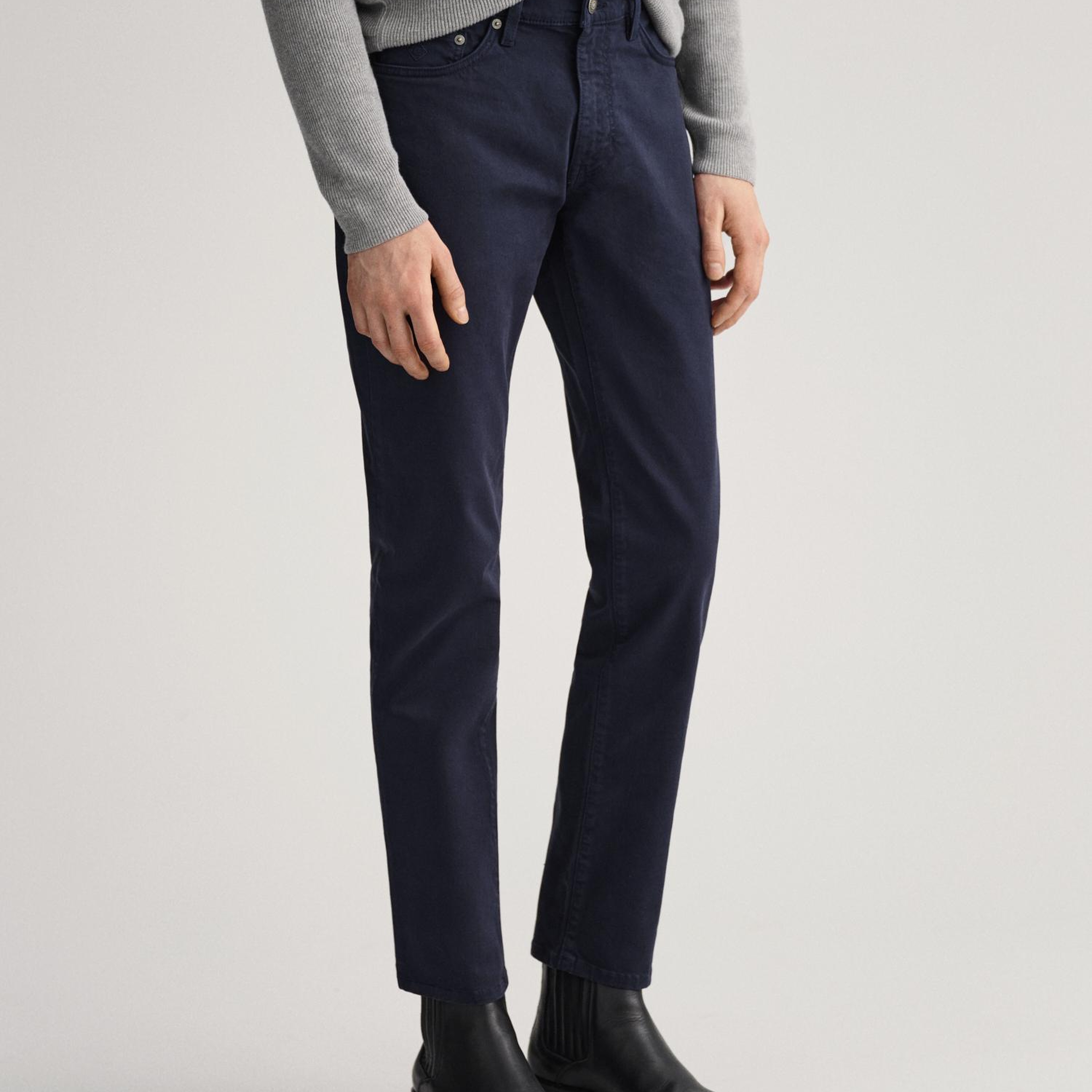 GANT Erkek Lacivert Slim Fit Hayes Pantolon