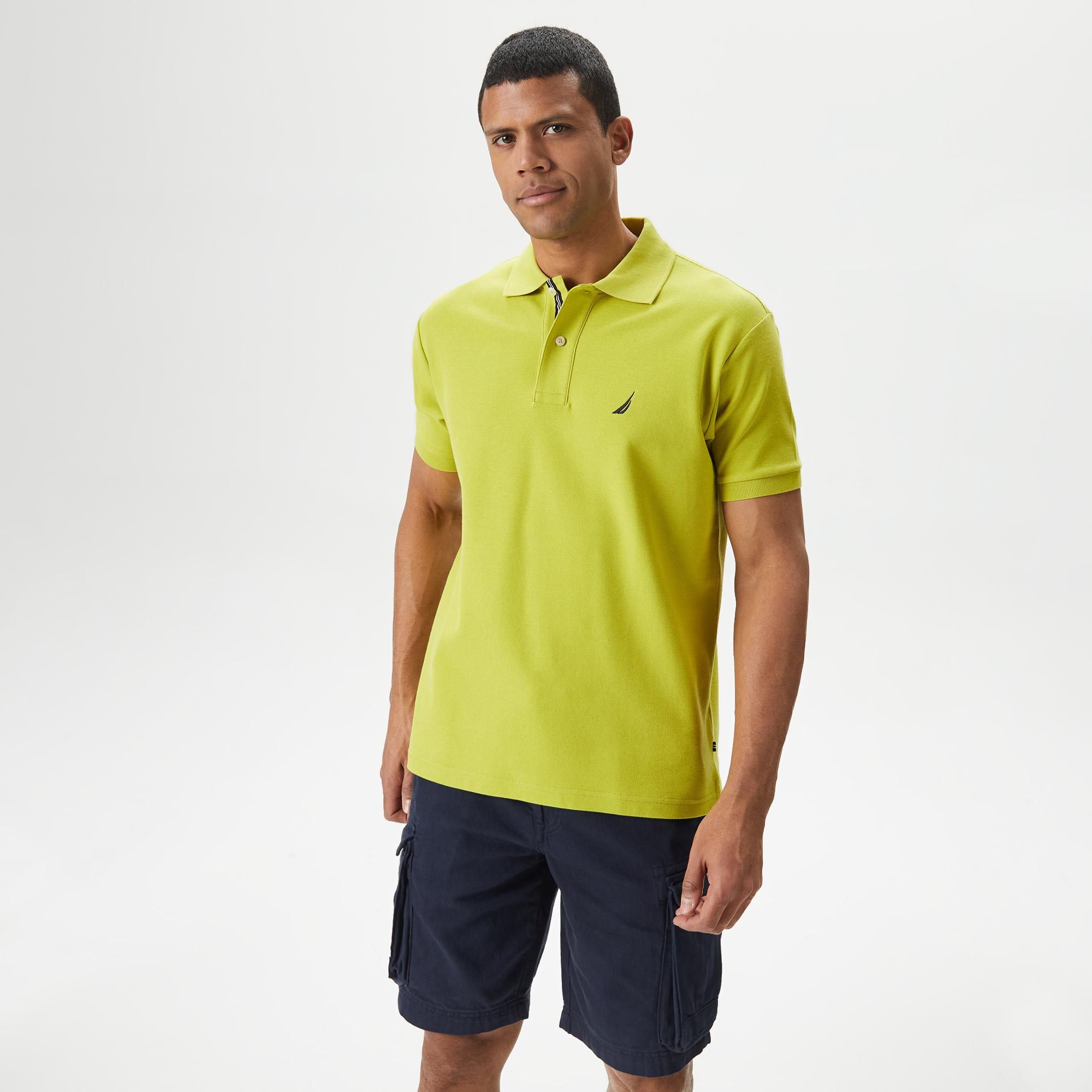 Nautica Erkek Yeşil Classic Fit Kısa Kollu Polo Yaka T-Shirt