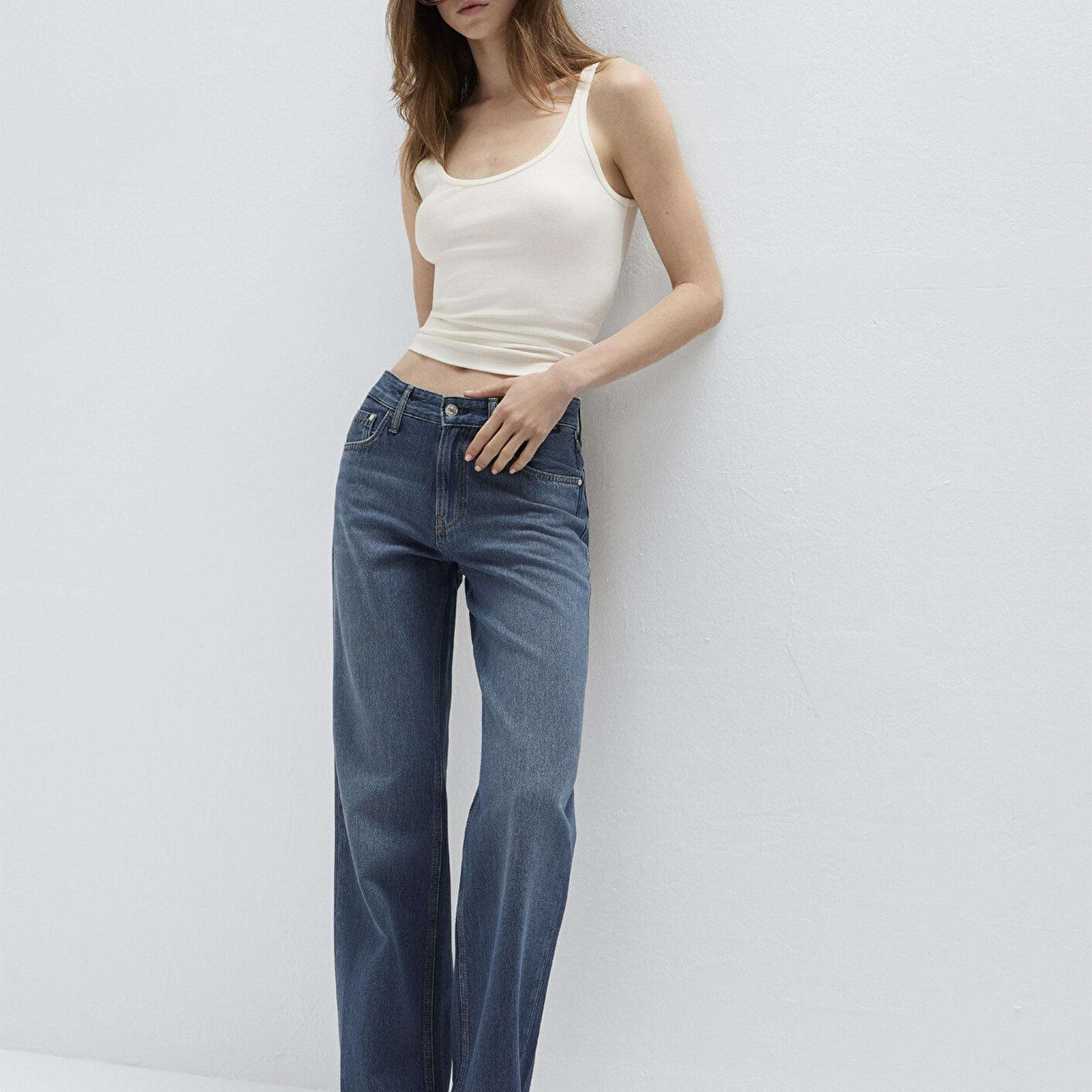Mavi Lovely Classic Denim Puslu Koyu Mavi Jean Pantolon 1012645-A3167