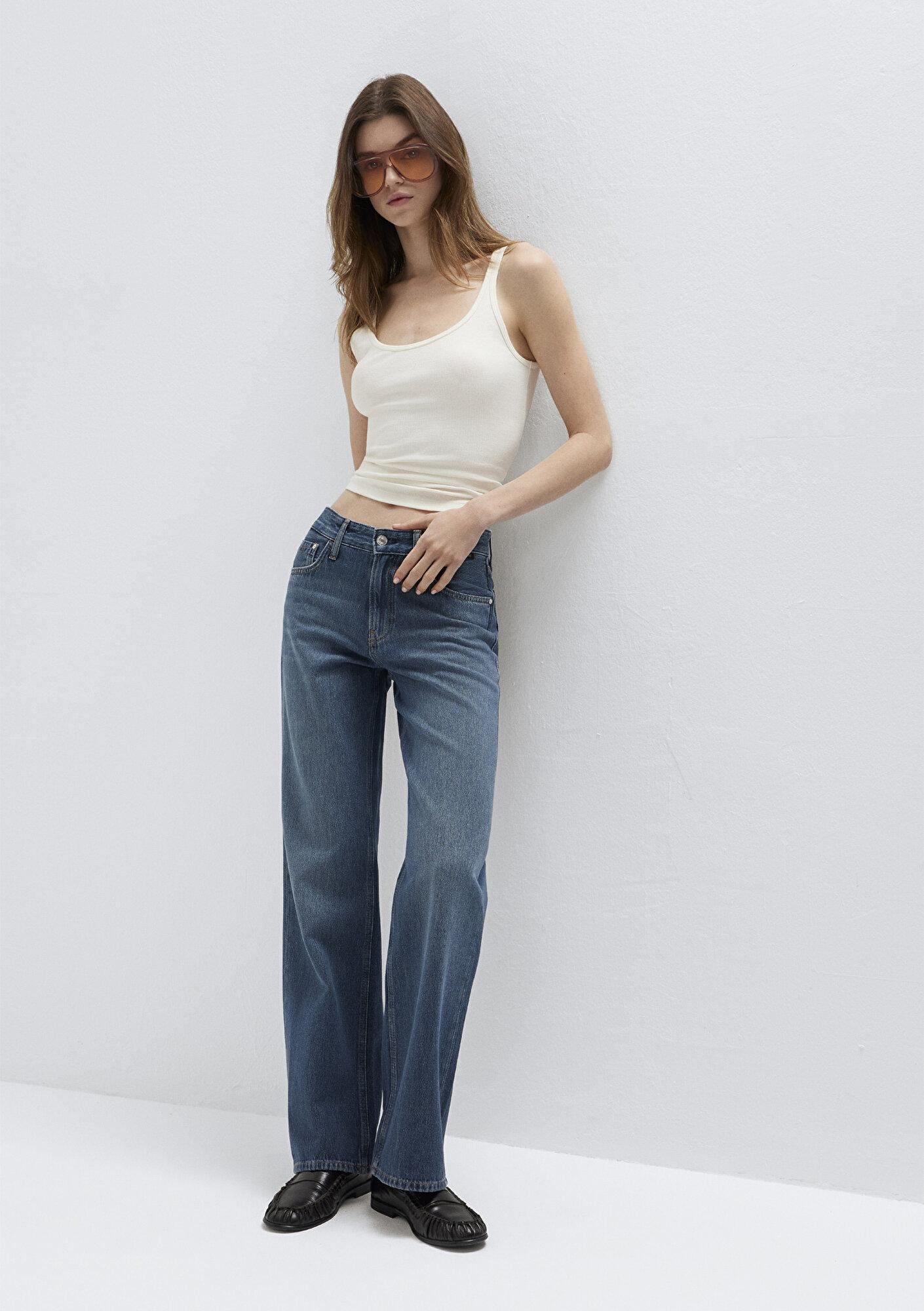 Mavi Lovely Classic Denim Puslu Koyu Mavi Jean Pantolon 1012645-A3167