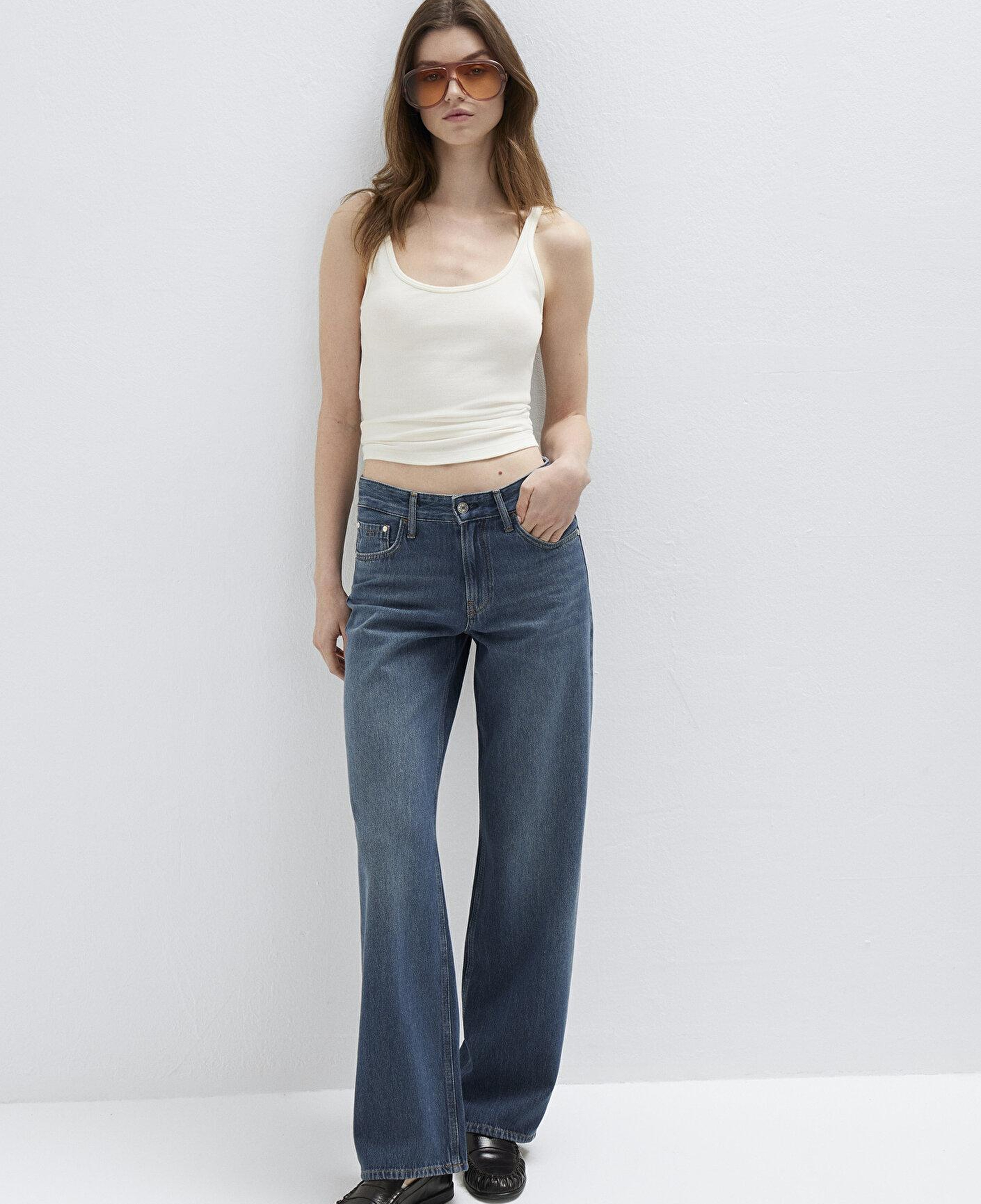 Mavi Lovely Classic Denim Puslu Koyu Mavi Jean Pantolon 1012645-A3167