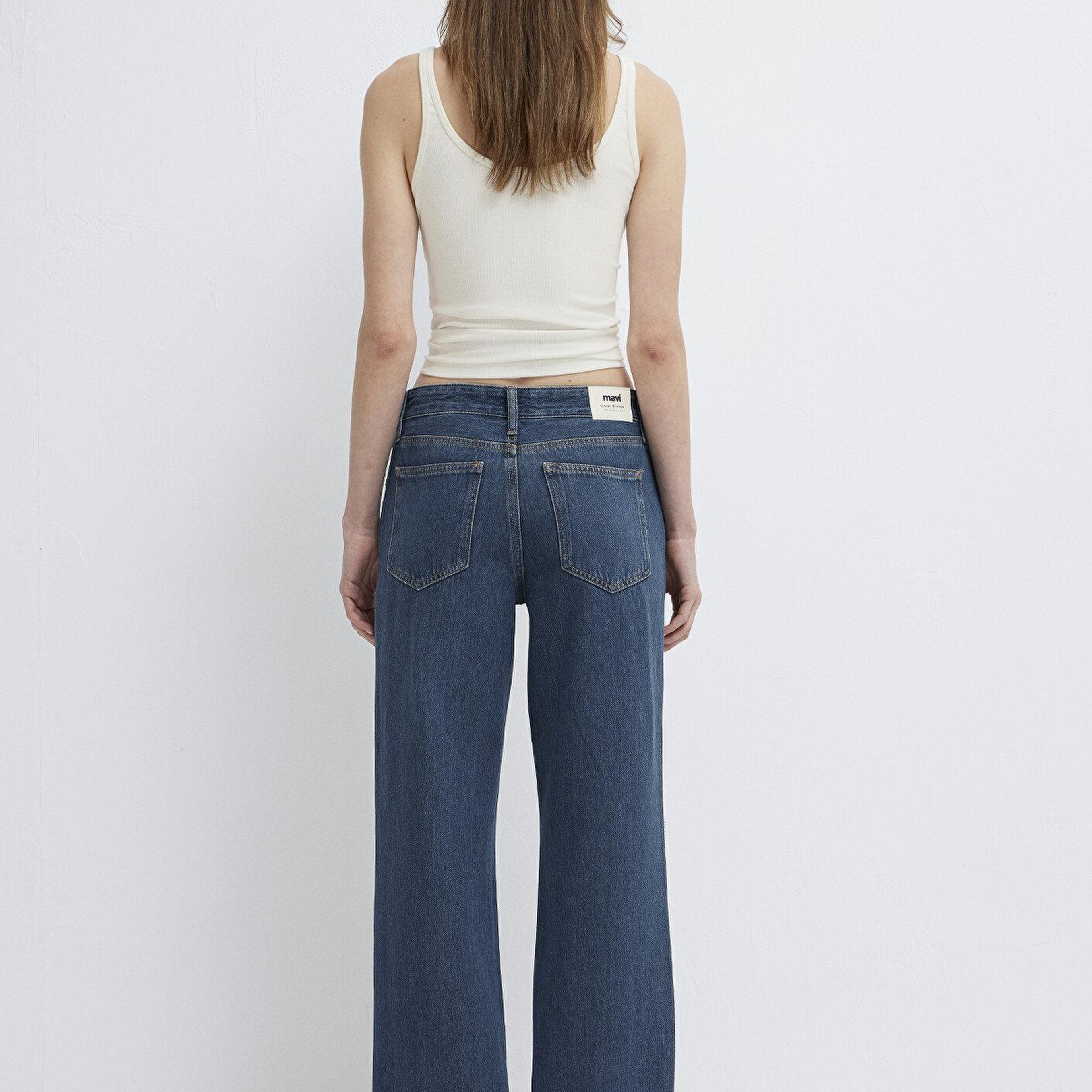 Mavi Lovely Classic Denim Puslu Koyu Mavi Jean Pantolon 1012645-A3167