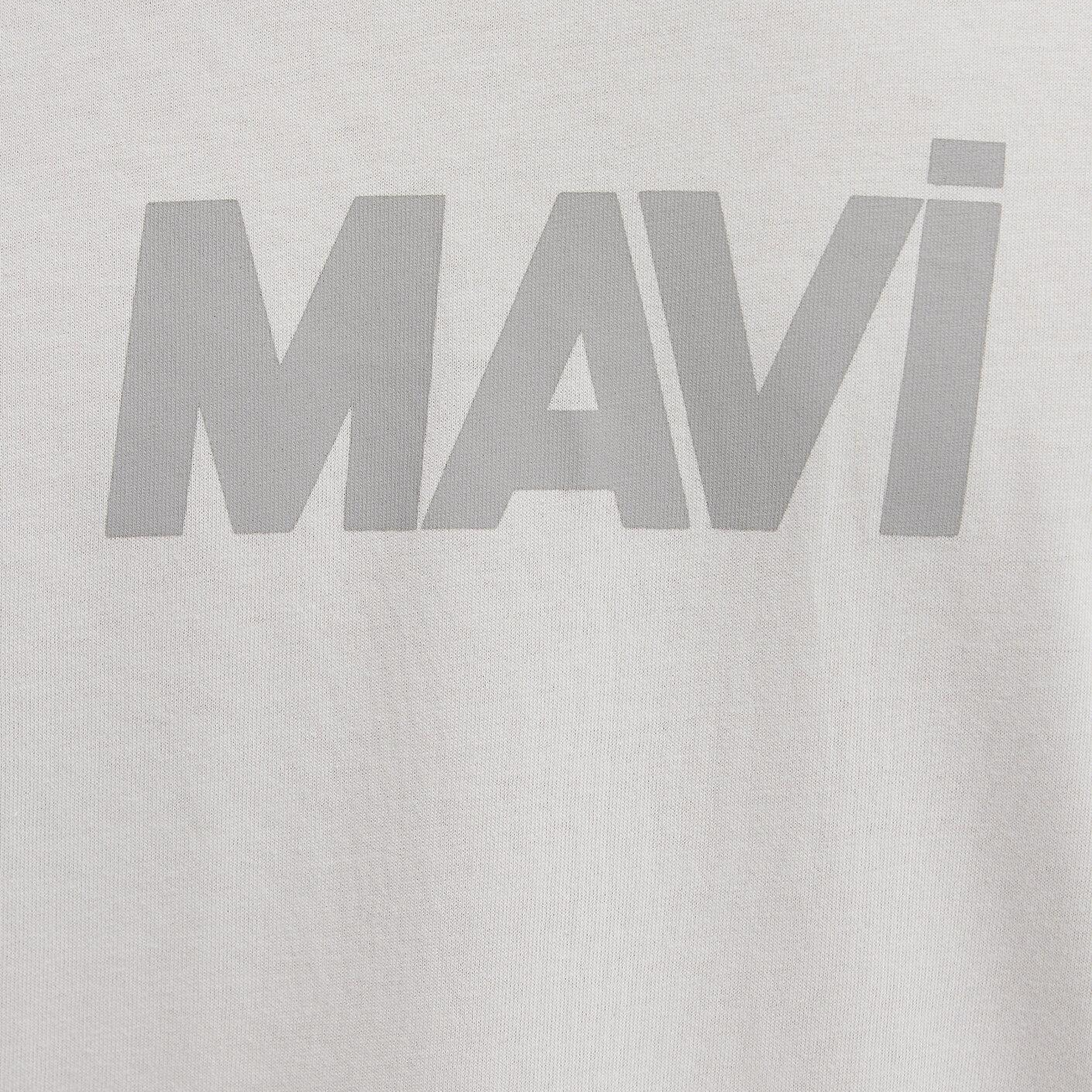 Mavi Mavi Logo Baskılı Gri Tişört Regular Fit / Normal Kesim 0612896-70080