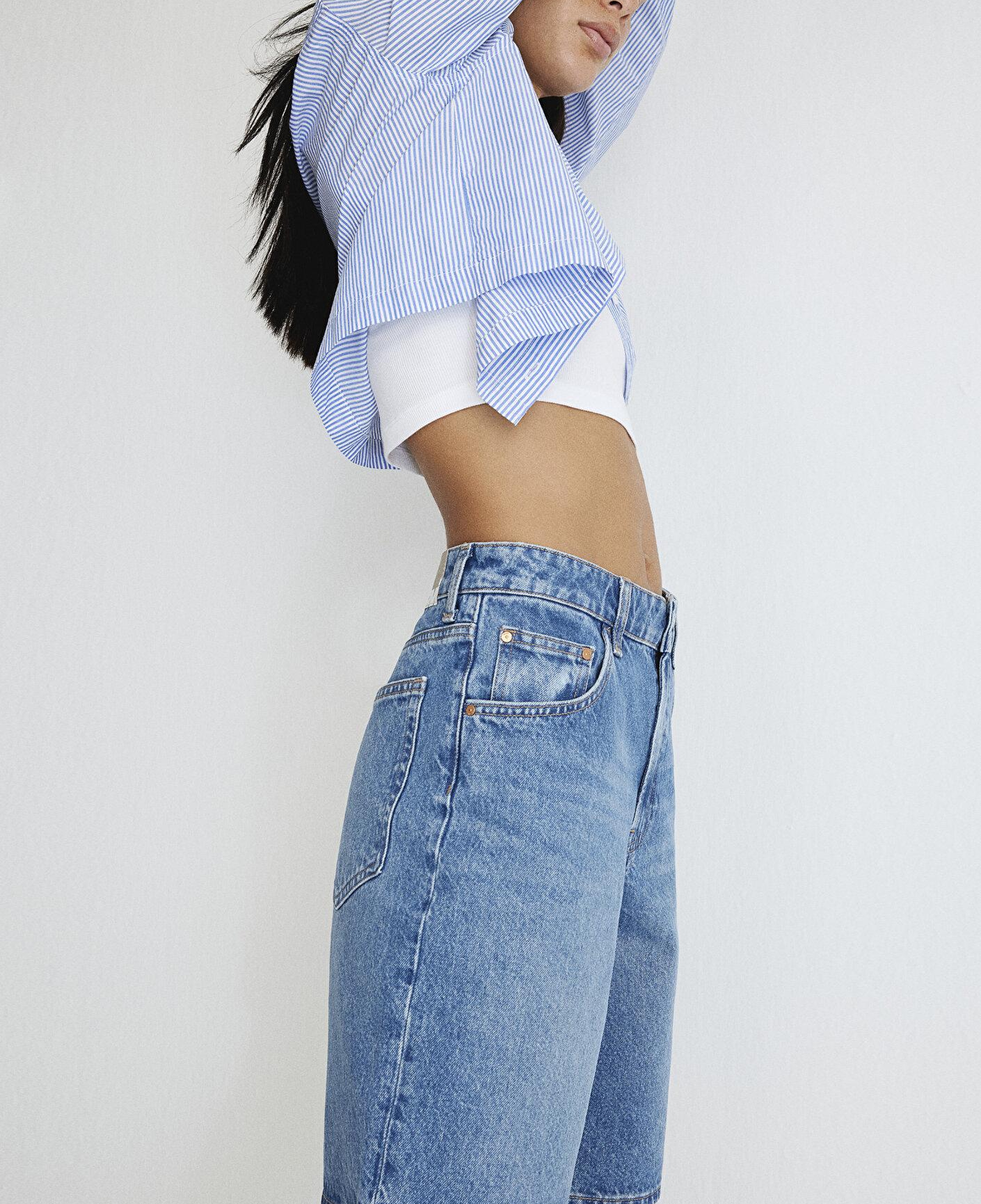 Mavi Melinda Real Blue Indigo Mavisi Jean Şort 1410144-87086
