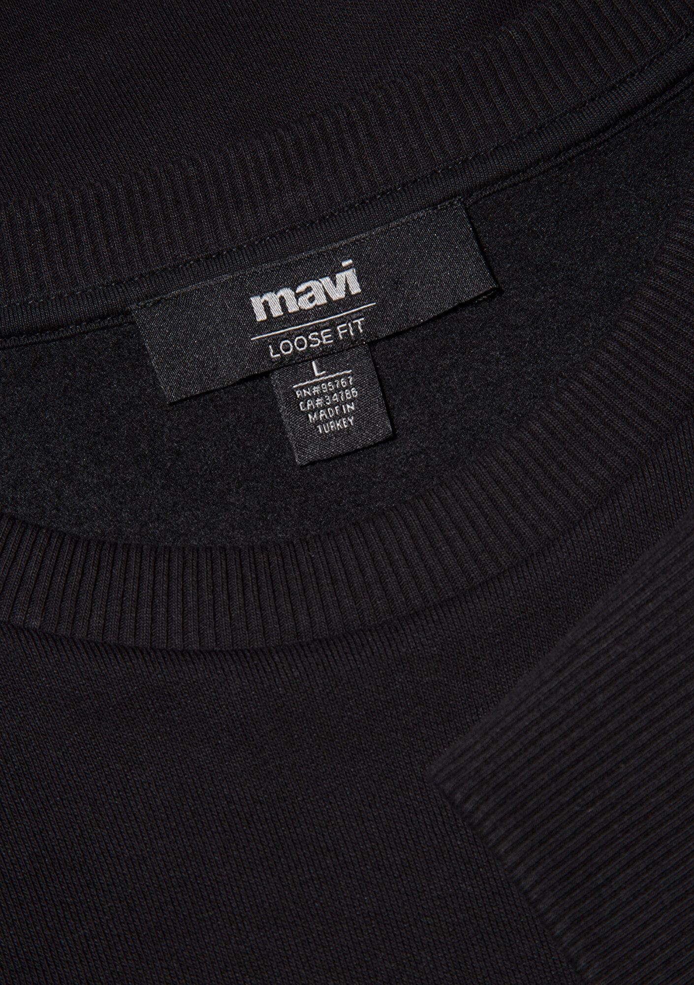 Mavi Bisiklet Yaka Siyah Basic Sweatshirt 0S10276-900