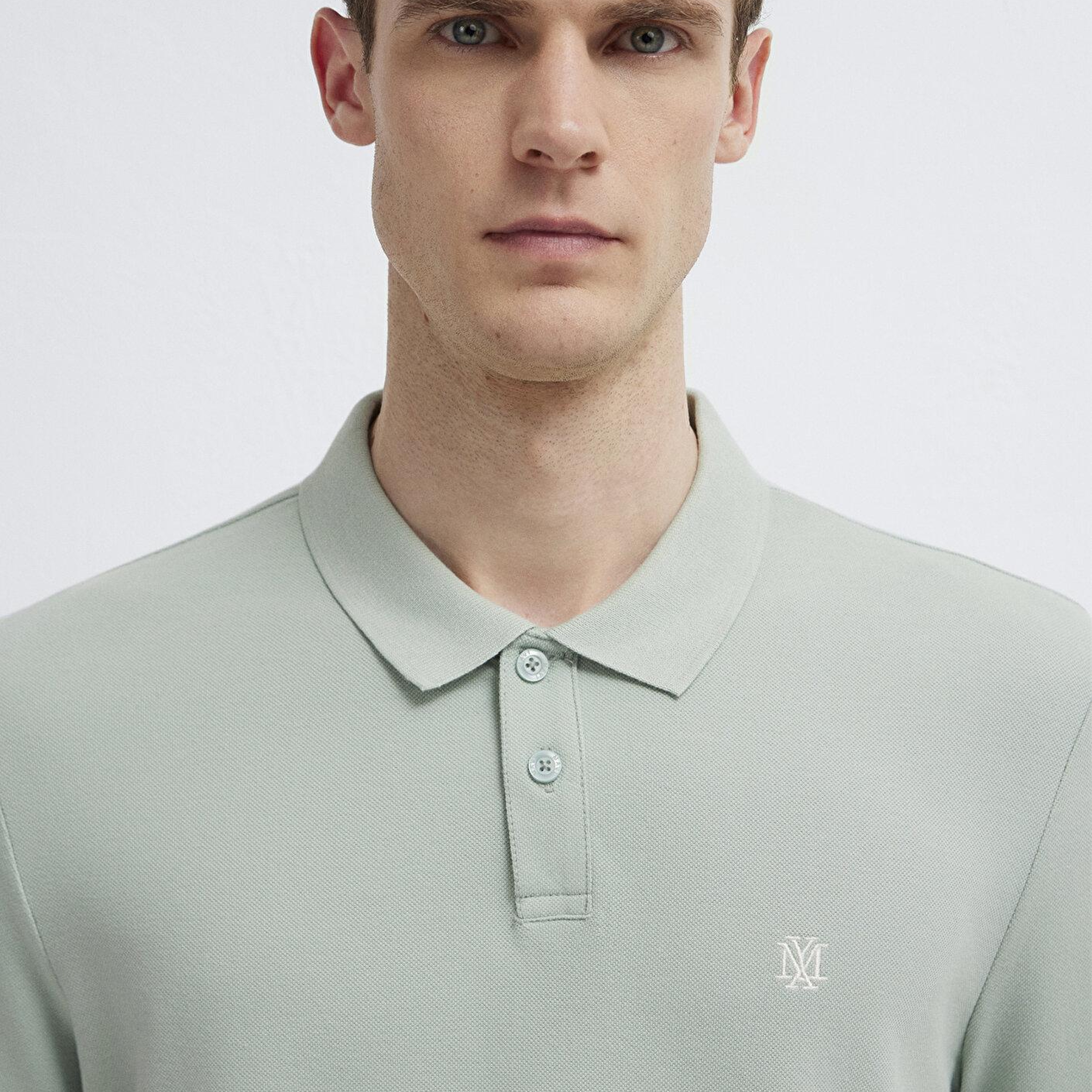 Mavi Yeşil Polo Tişört Regular Fit / Normal Kesim 0613287-71464