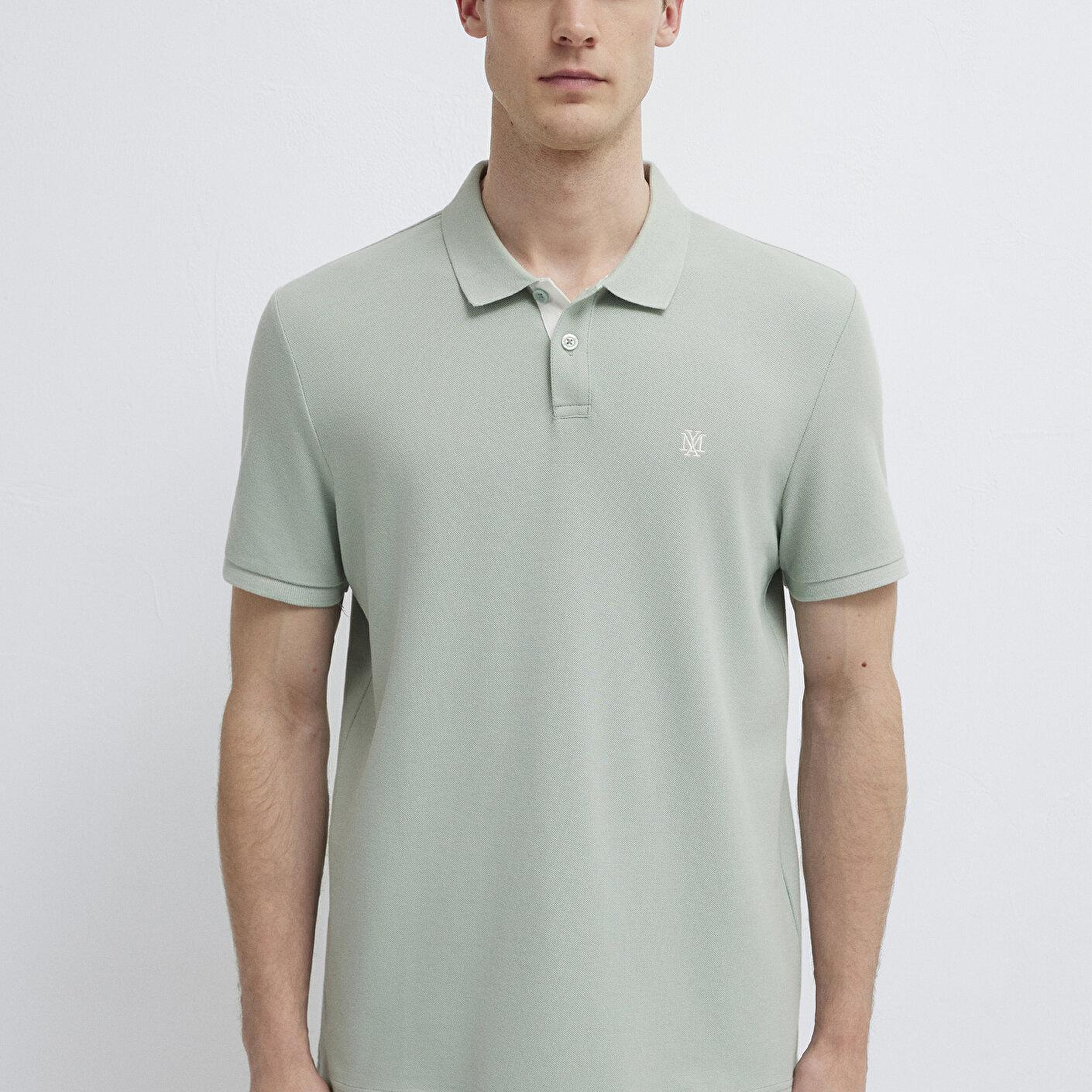 Mavi Yeşil Polo Tişört Regular Fit / Normal Kesim 0613287-71464