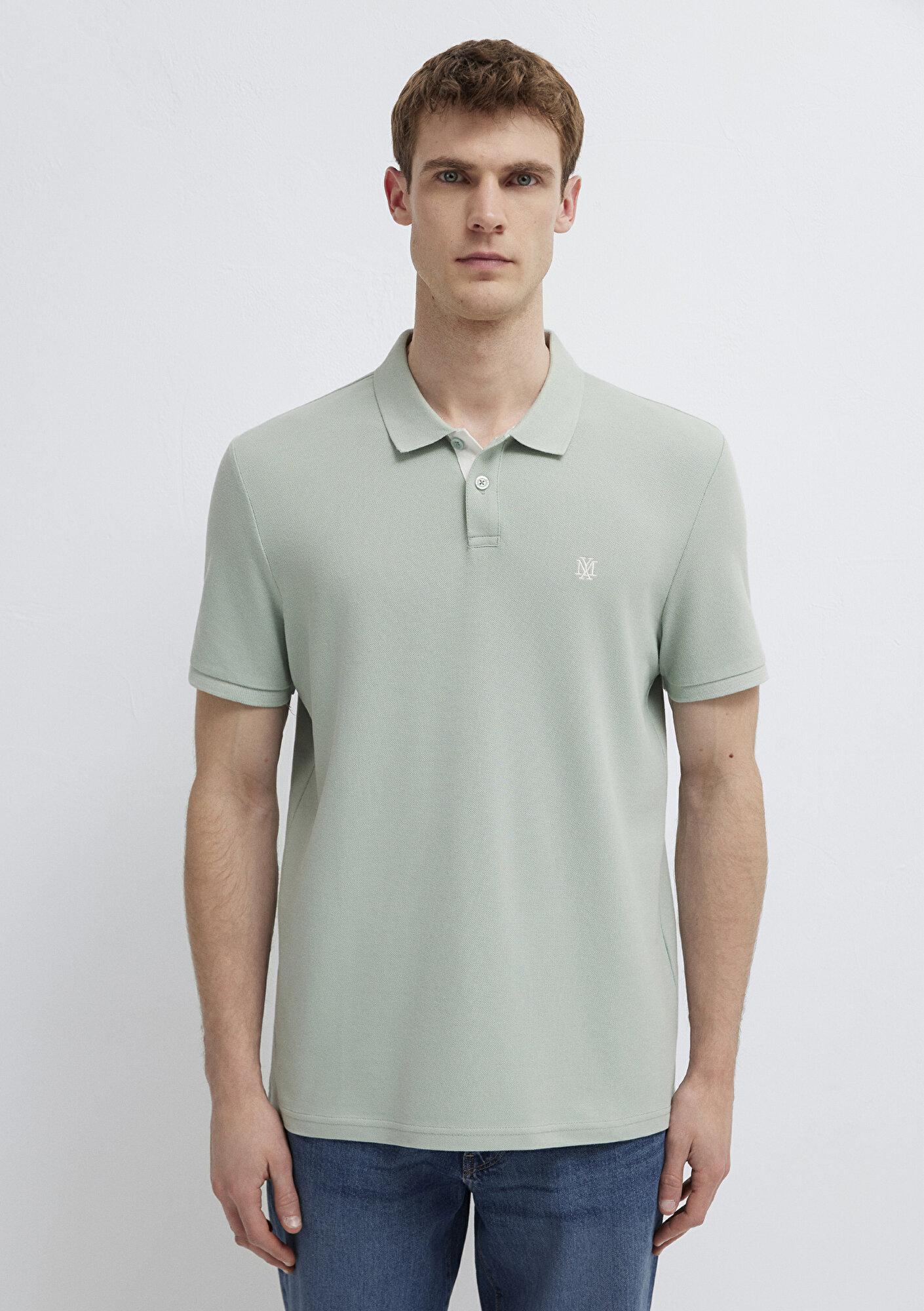 Mavi Yeşil Polo Tişört Regular Fit / Normal Kesim 0613287-71464