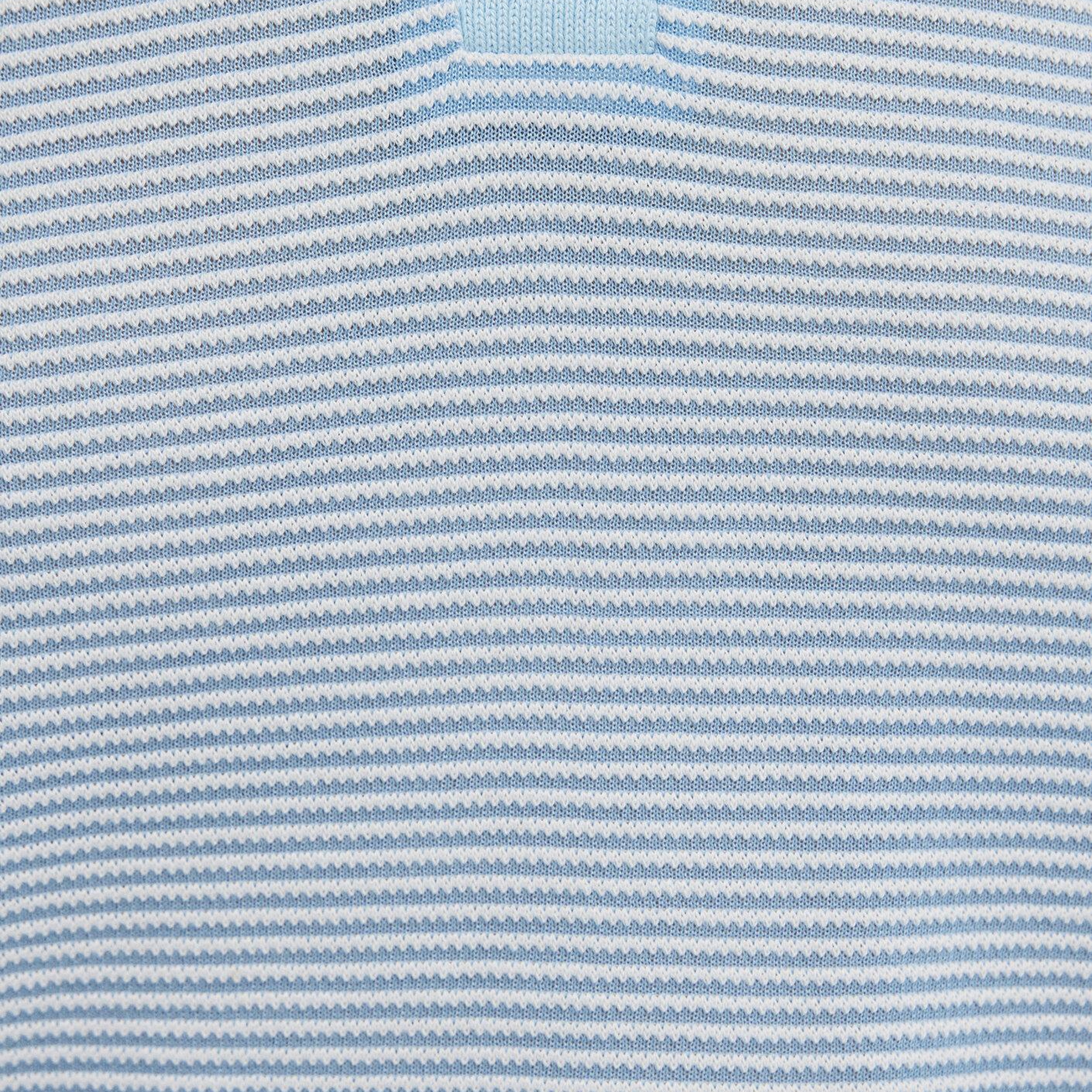 Mavi Çizgili Mavi Polo Tişört Slim Fit / Dar Kesim 1614310-91728
