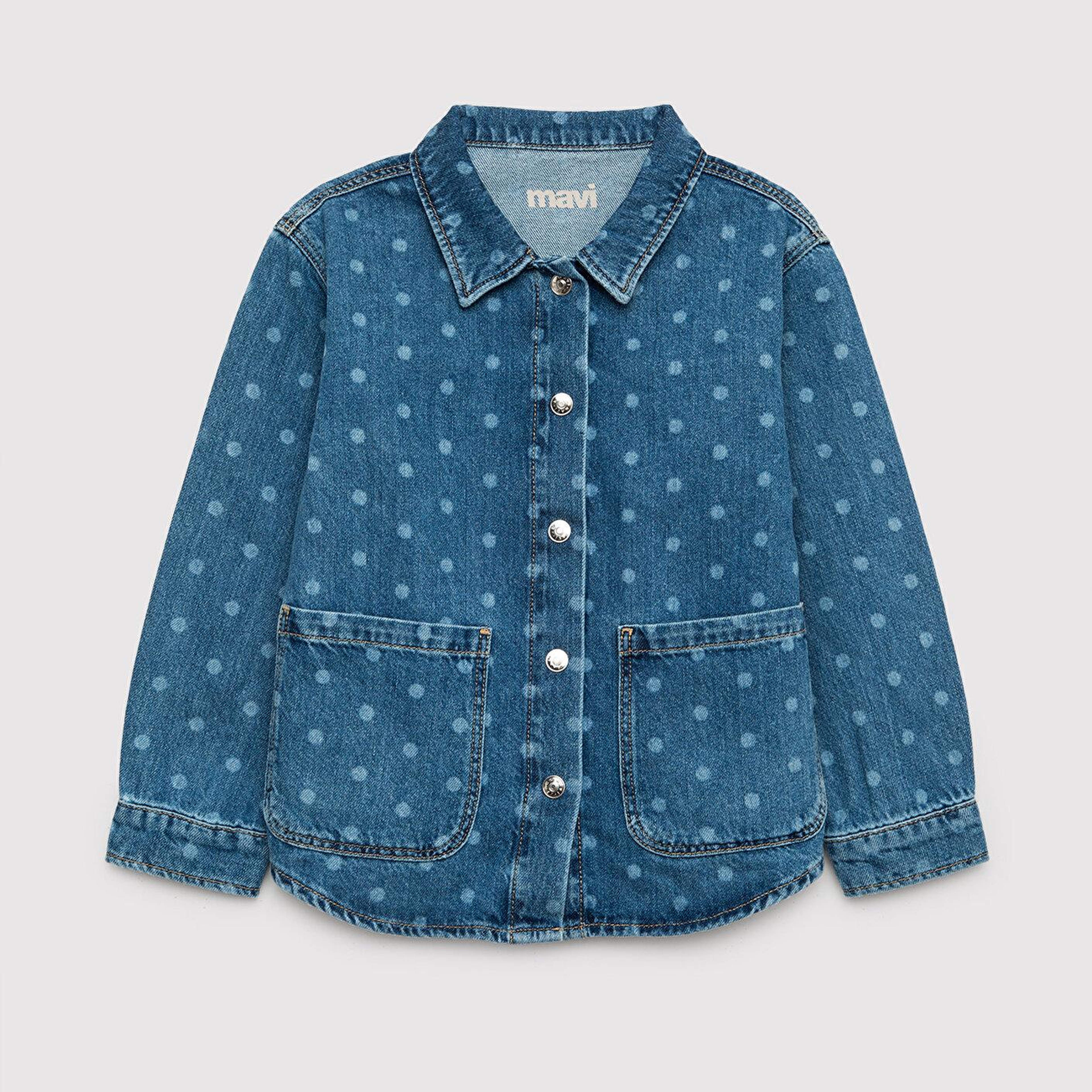 Mavi Lullu Açık Maci Jean Gömlek Regular Fit / Normal Kesim 7210002-A3339