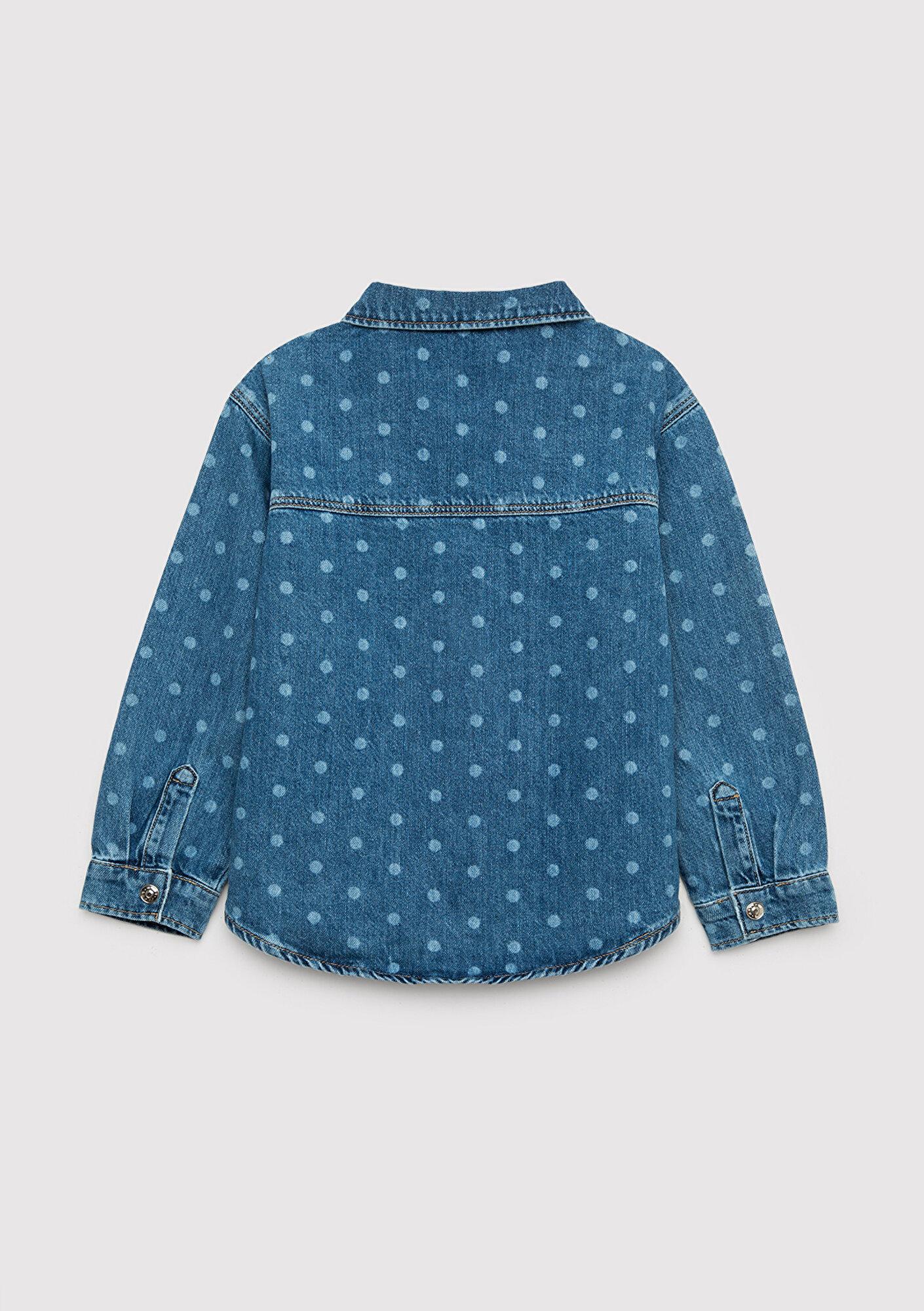 Mavi Lullu Açık Maci Jean Gömlek Regular Fit / Normal Kesim 7210002-A3339