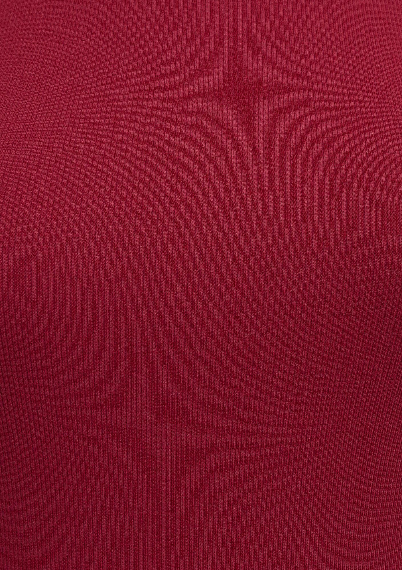 Mavi Halter Yaka Kırmızı Atlet Fitted / Vücuda Oturan Kesim 1613912-70391