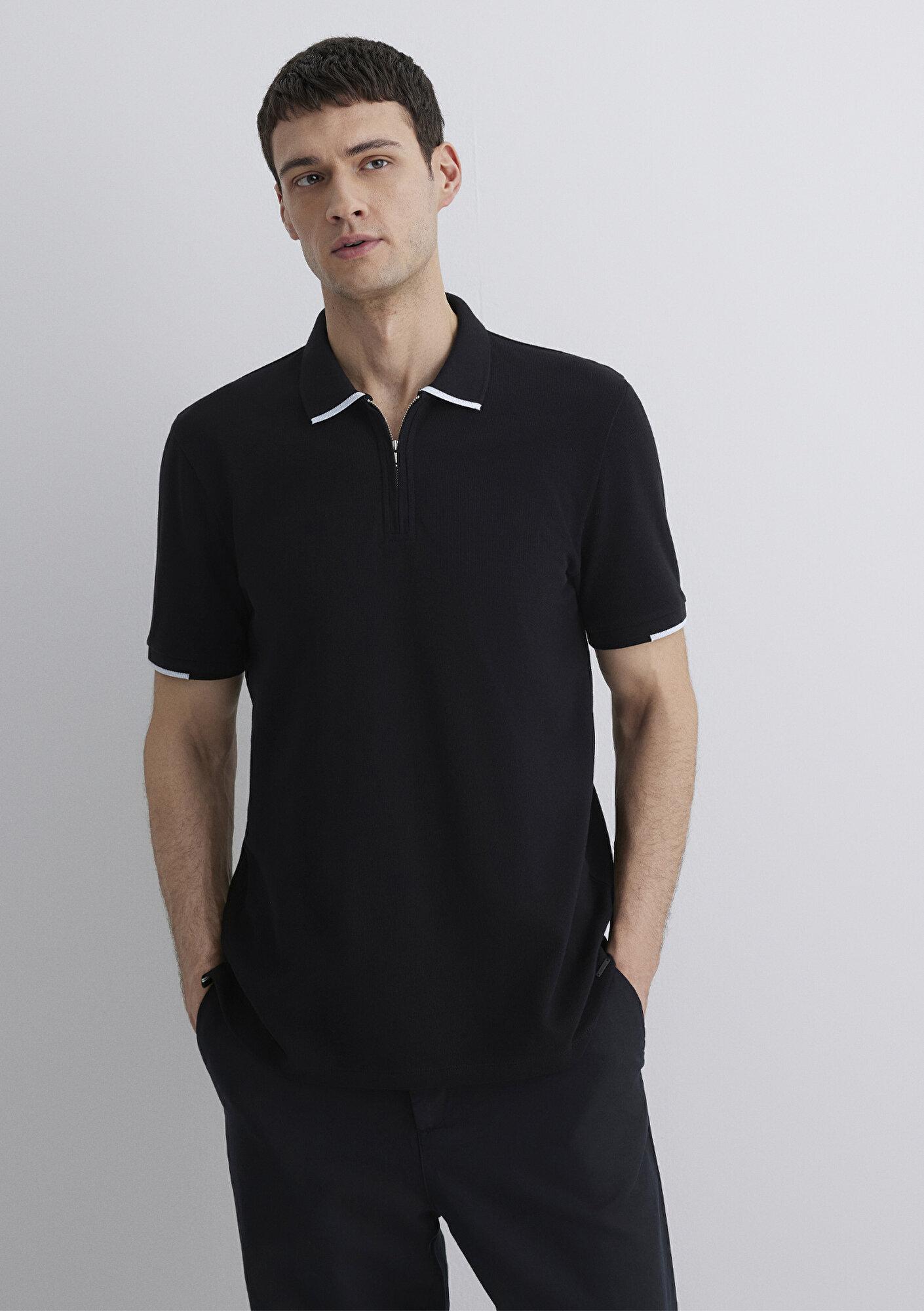 Mavi Şerit Detaylı Mavi Black Polo Tişört Regular Fit / Normal Kesim 0612654-900