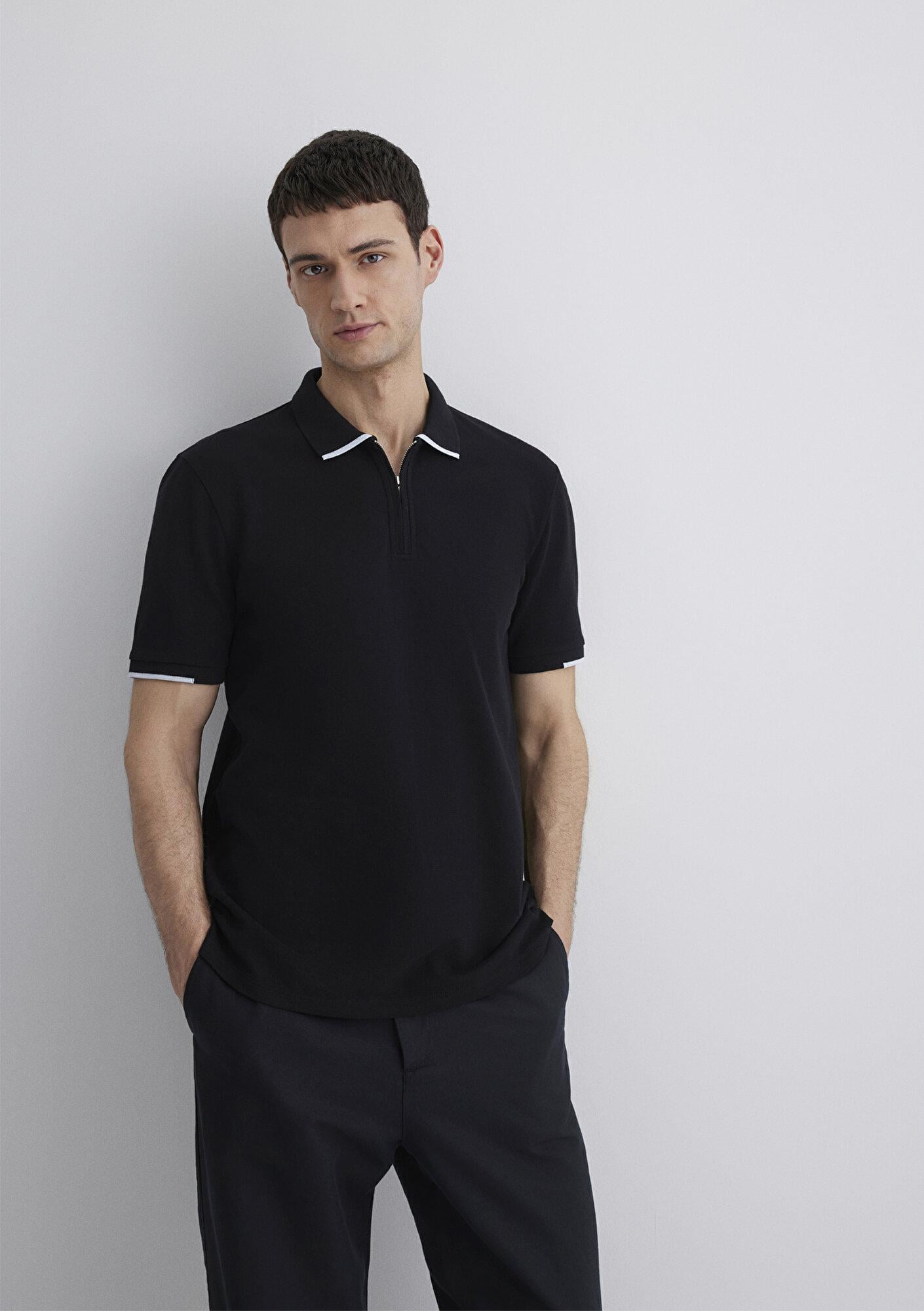 Mavi Şerit Detaylı Mavi Black Polo Tişört Regular Fit / Normal Kesim 0612654-900