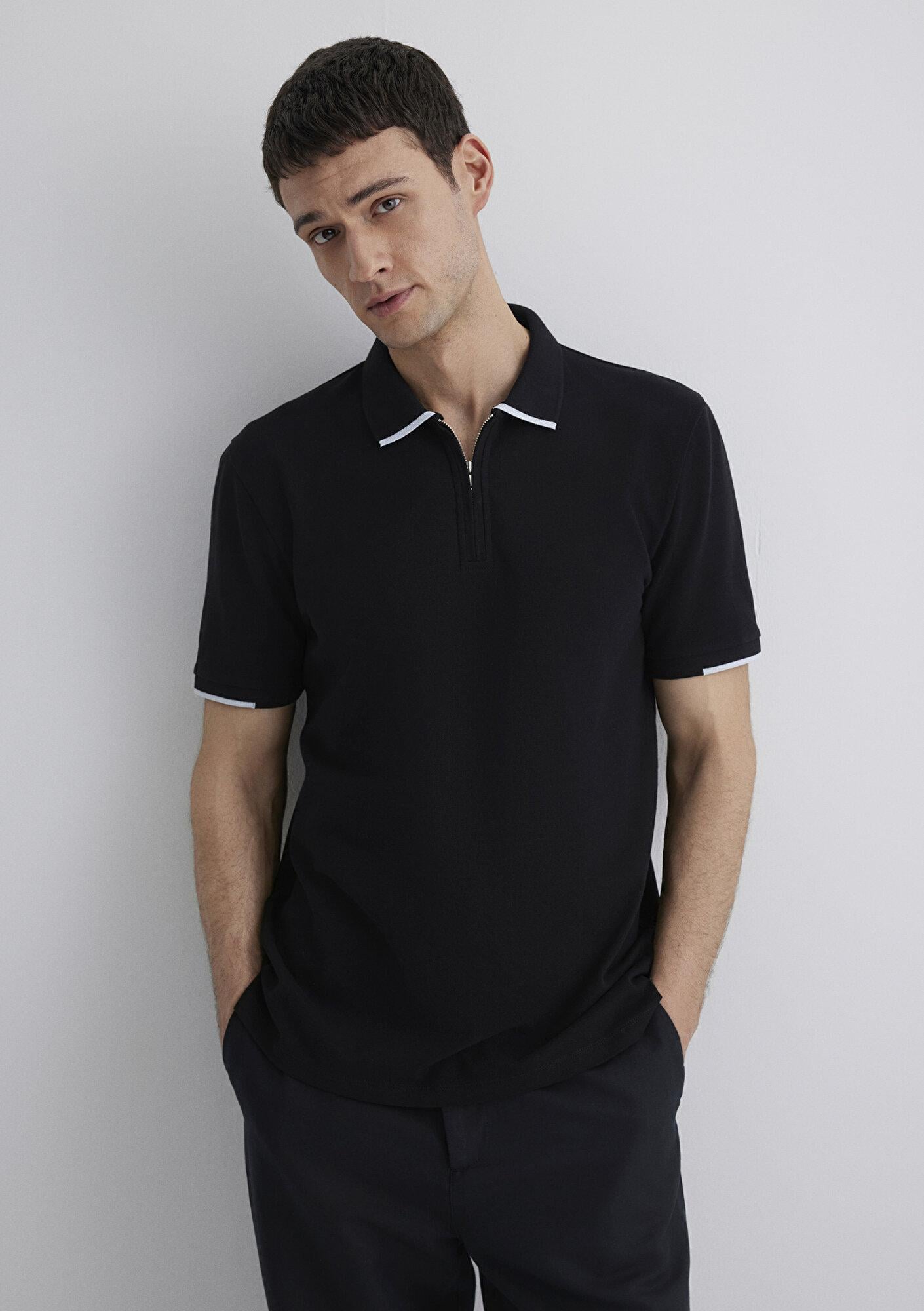 Mavi Şerit Detaylı Mavi Black Polo Tişört Regular Fit / Normal Kesim 0612654-900