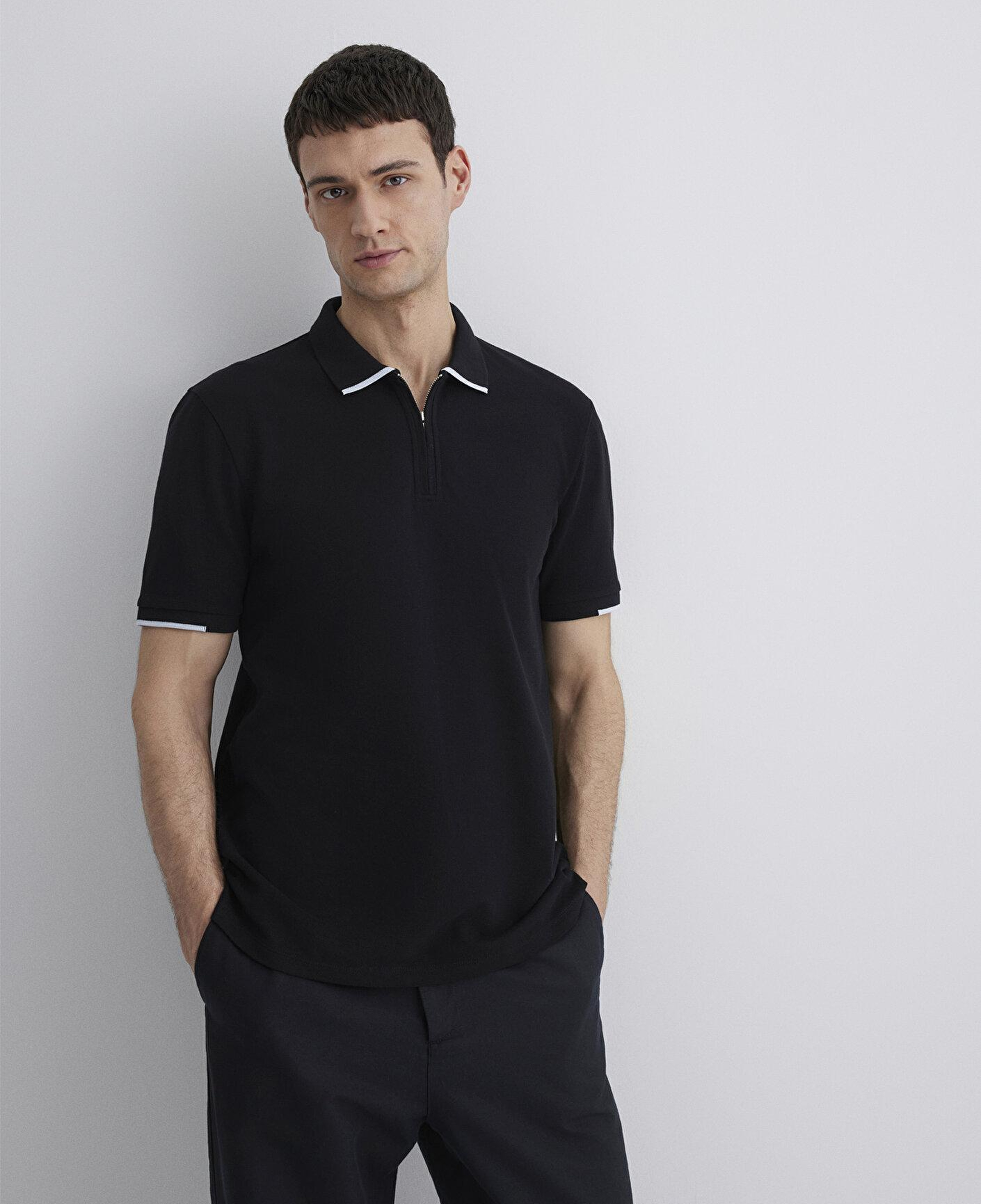 Mavi Şerit Detaylı Mavi Black Polo Tişört Regular Fit / Normal Kesim 0612654-900
