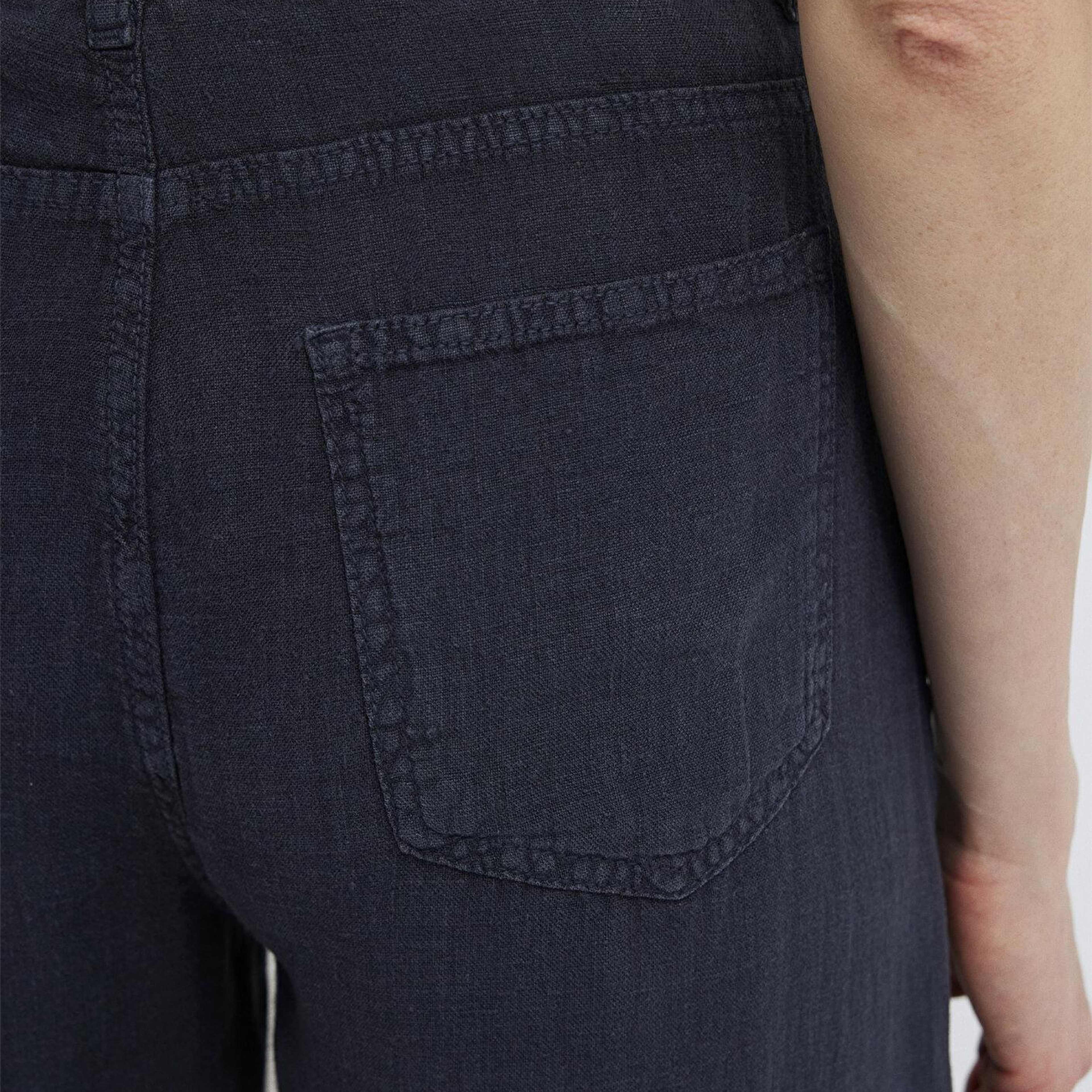 Mavi Lacivert Keten Pantolon 1011267-86952
