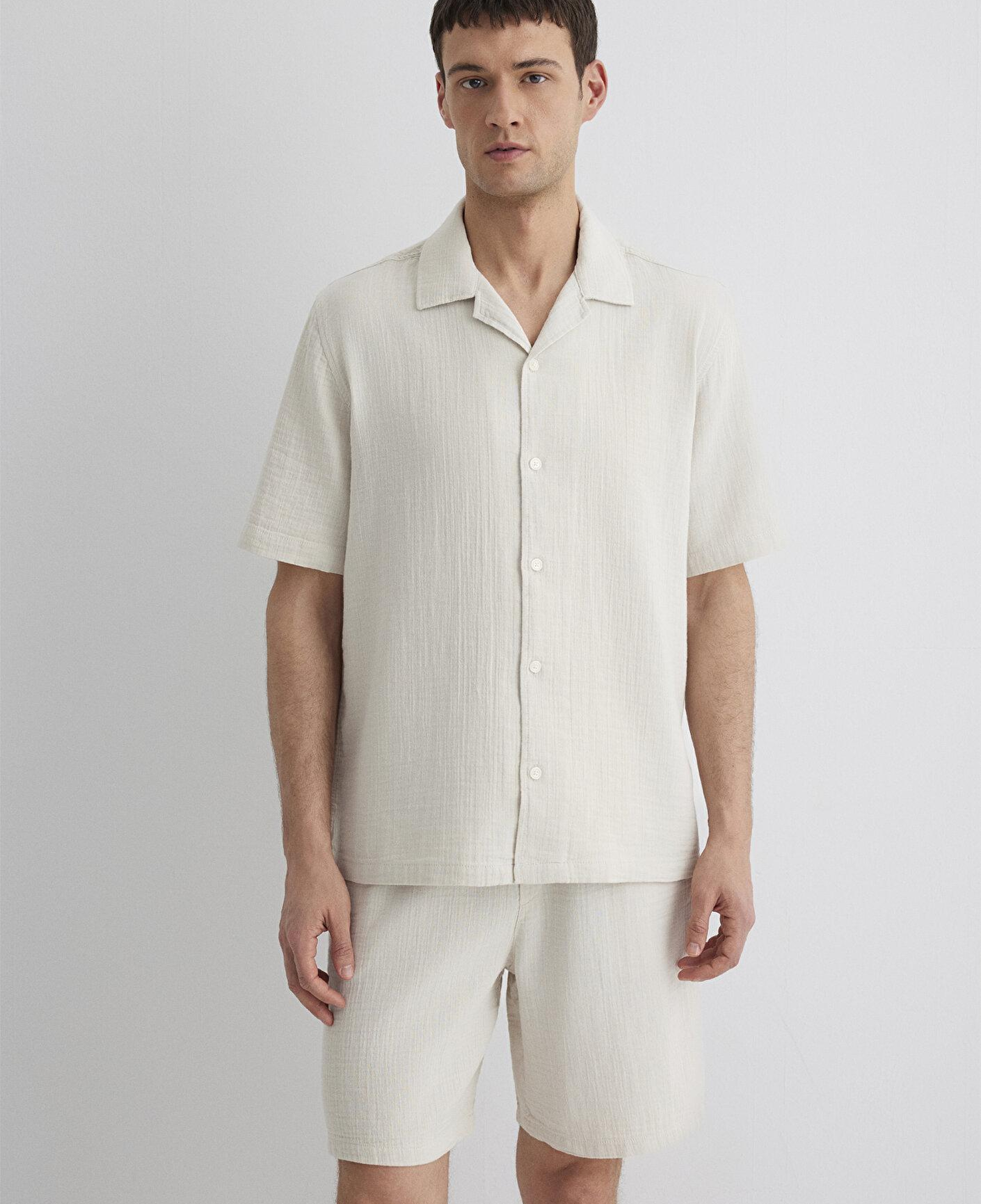 Mavi Ekru Gömlek Regular Fit / Normal Kesim 0211532-70134