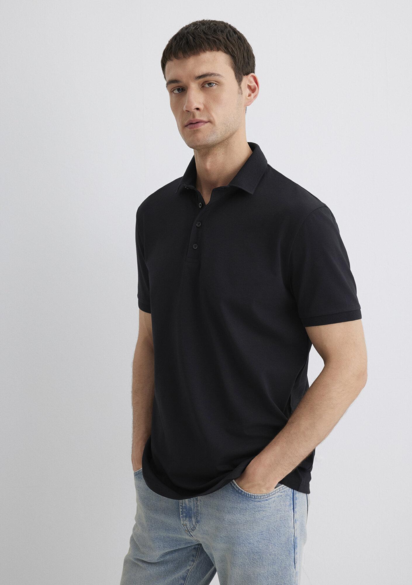 Mavi Siyah Polo Tişört Regular Fit / Normal Kesim 0612011-900